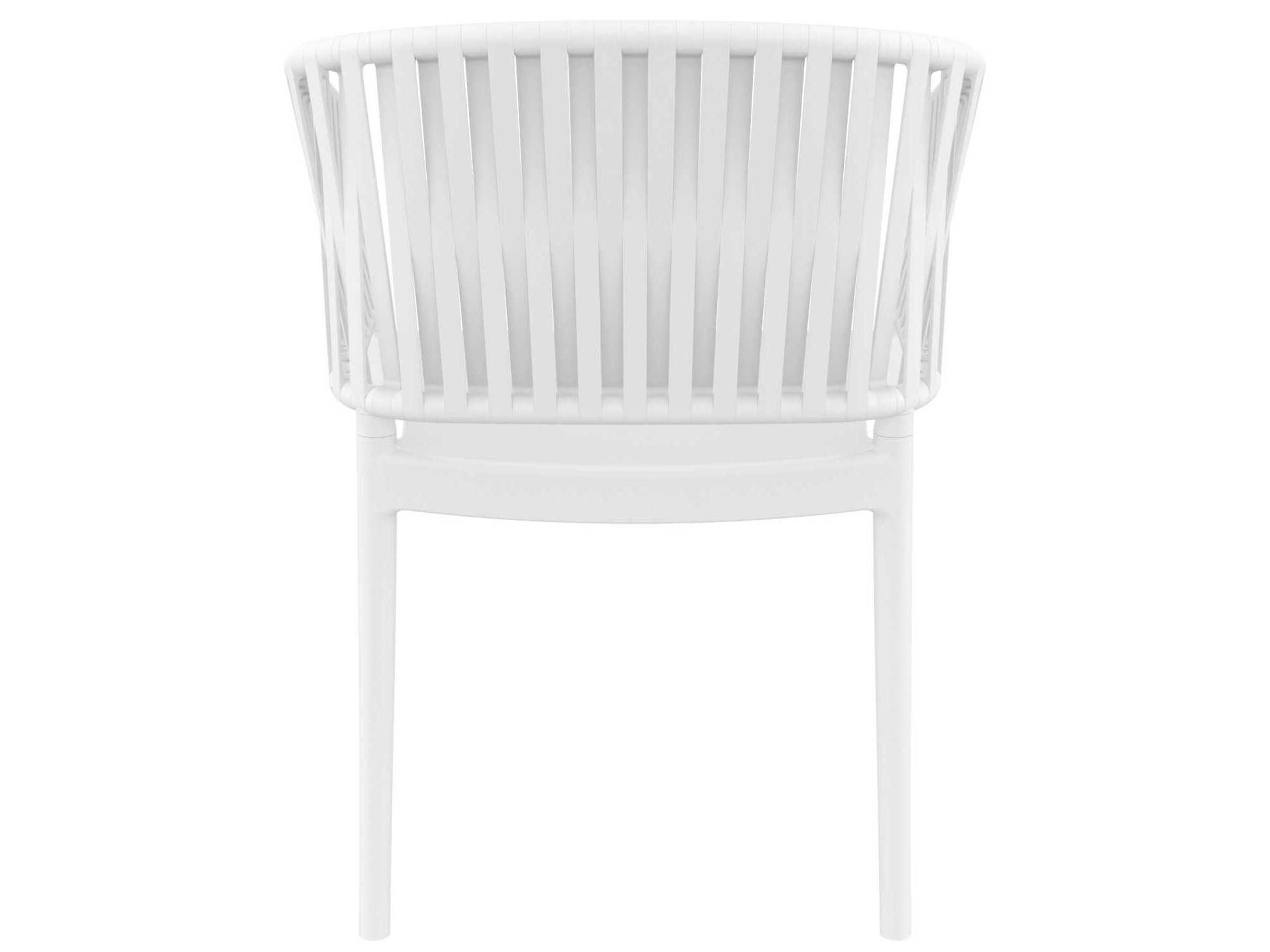 Compamia Portofino White Resin Dining Chair