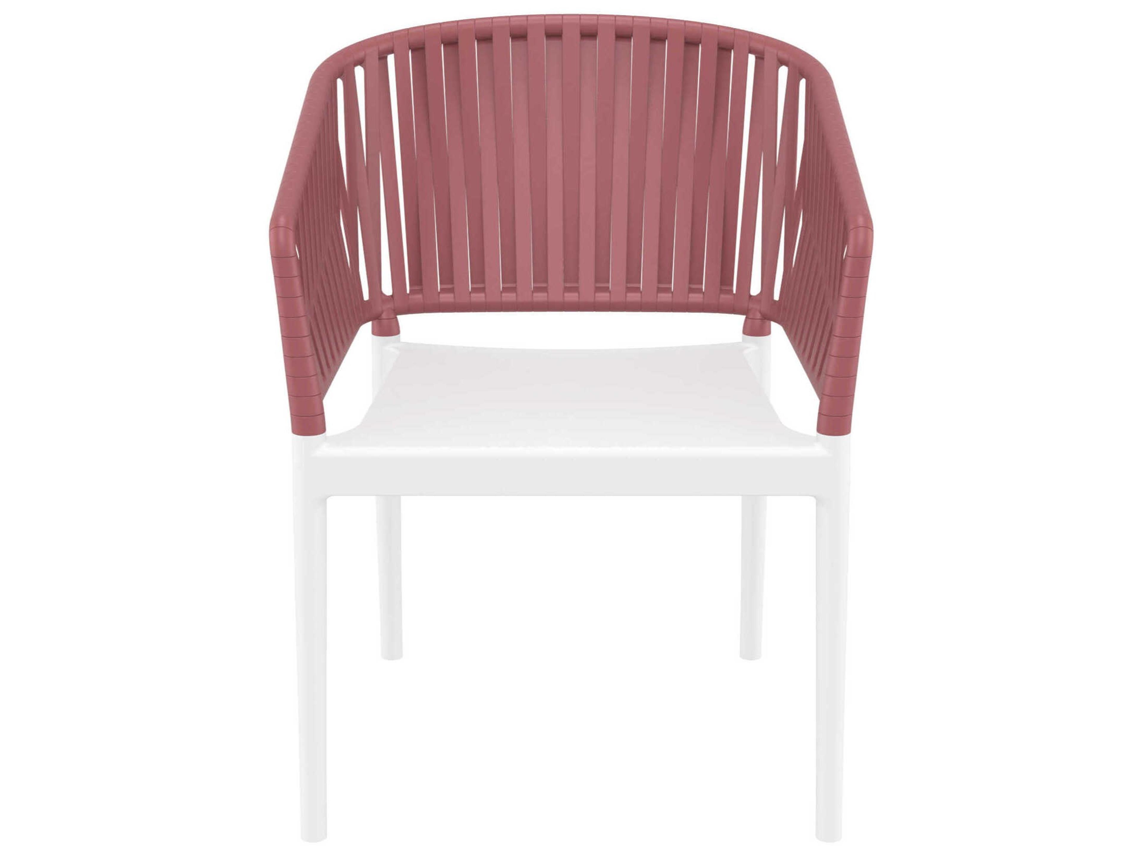 Compamia Portofino White Marsala Resin Dining Chair