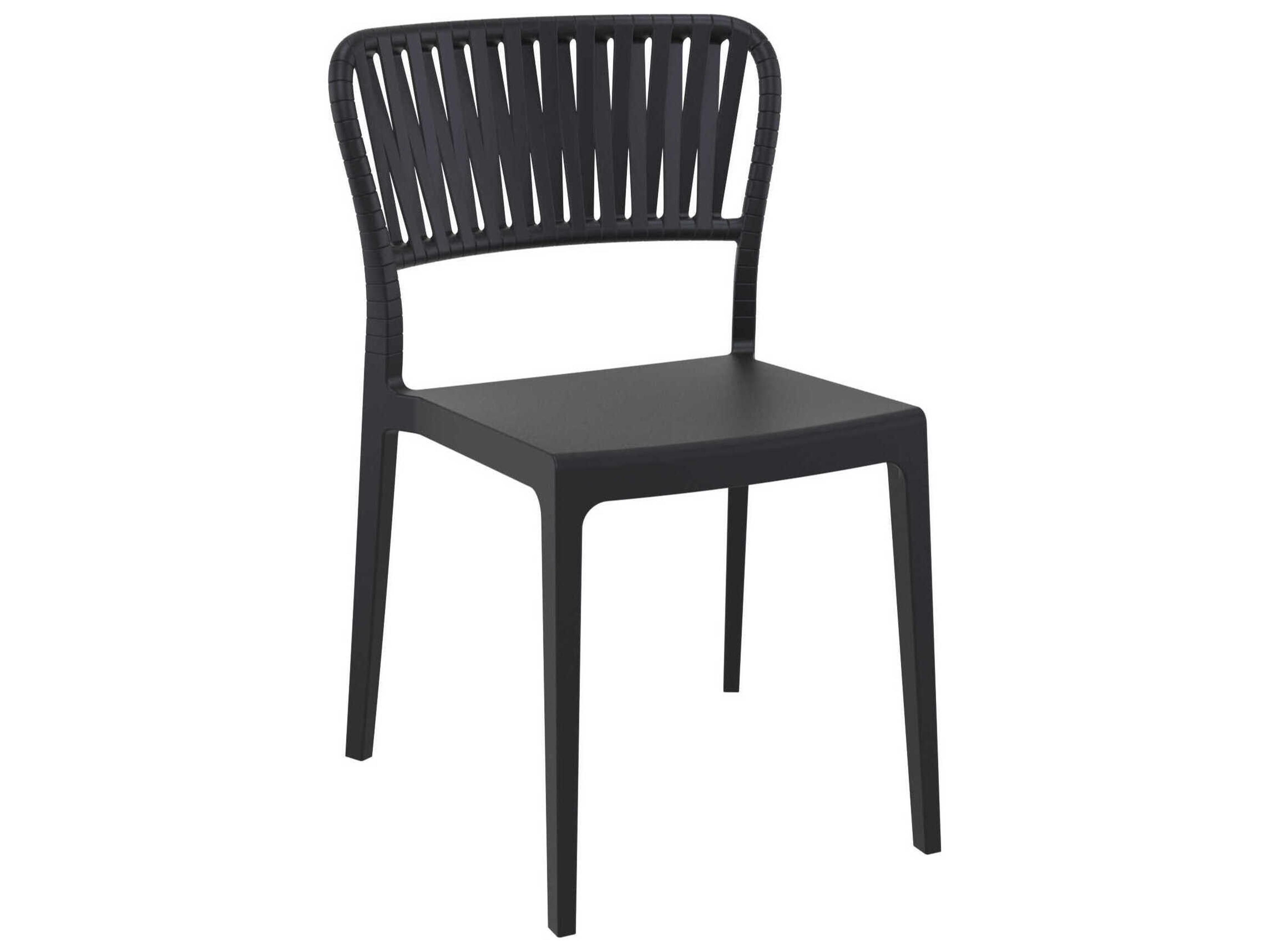 Portofino Black Resin Dining Chair