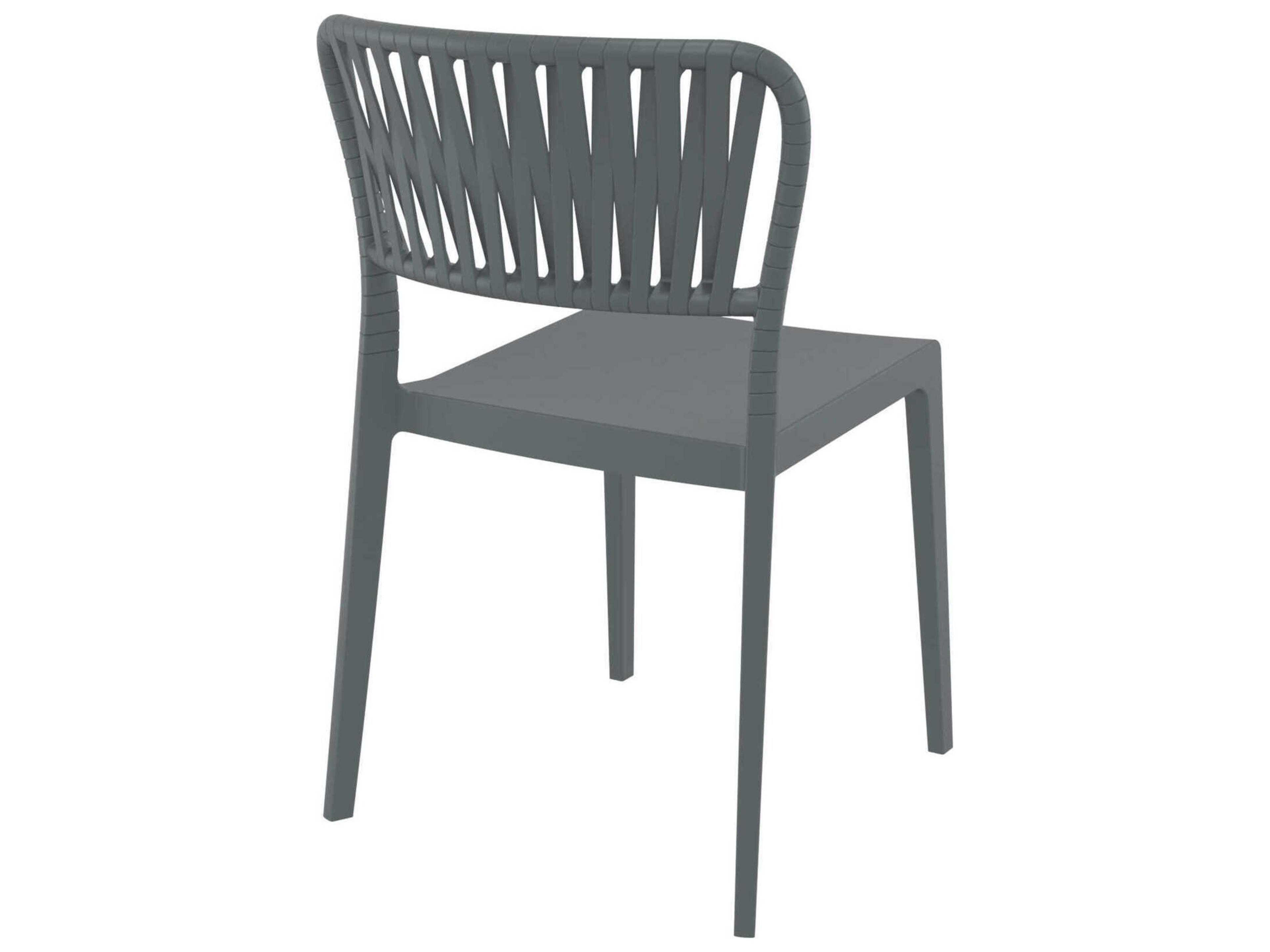 Compamia Portofino Dark Gray Resin Dining Chair