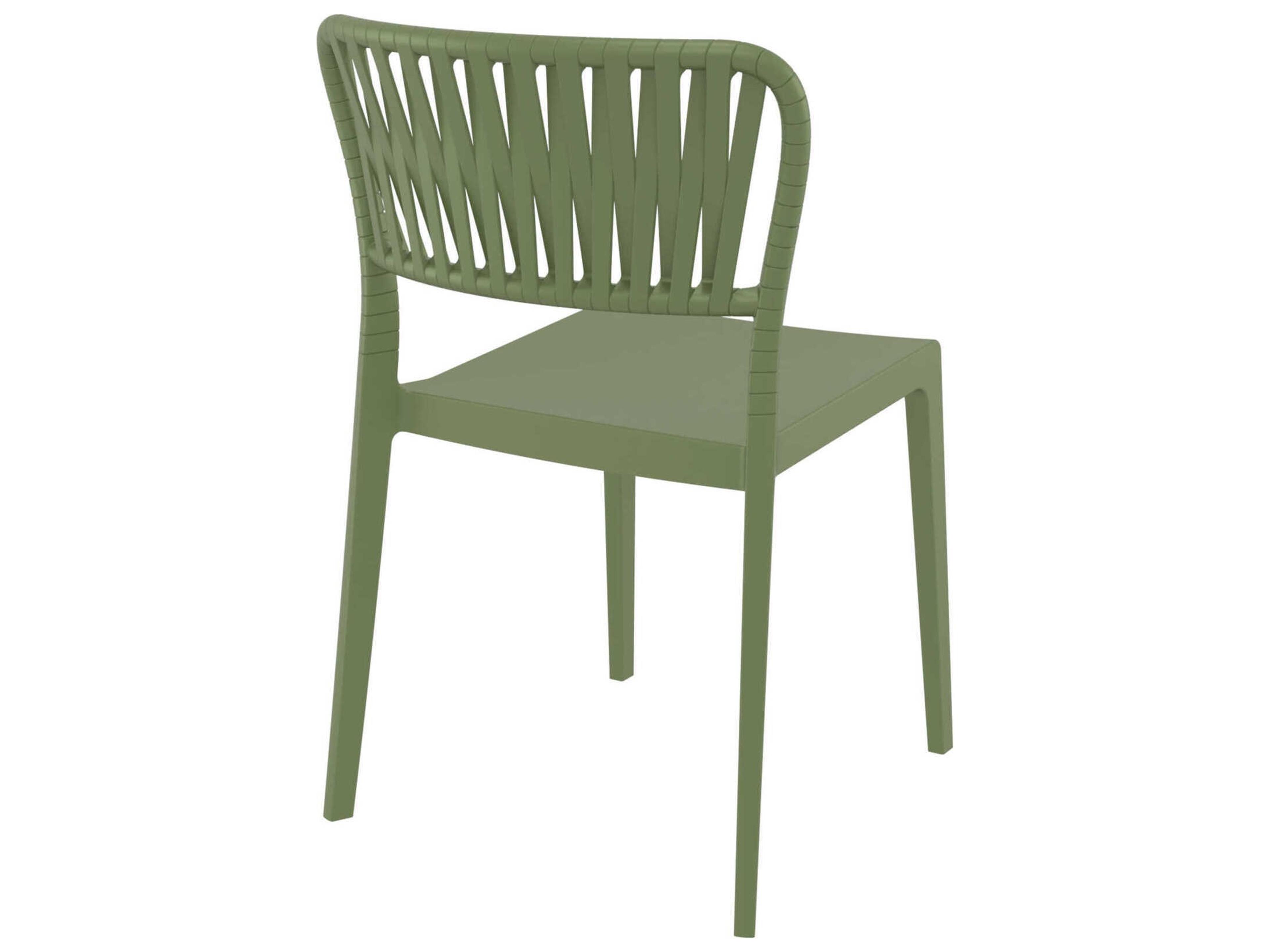 Compamia Portofino Olive Green Resin Dining Chair
