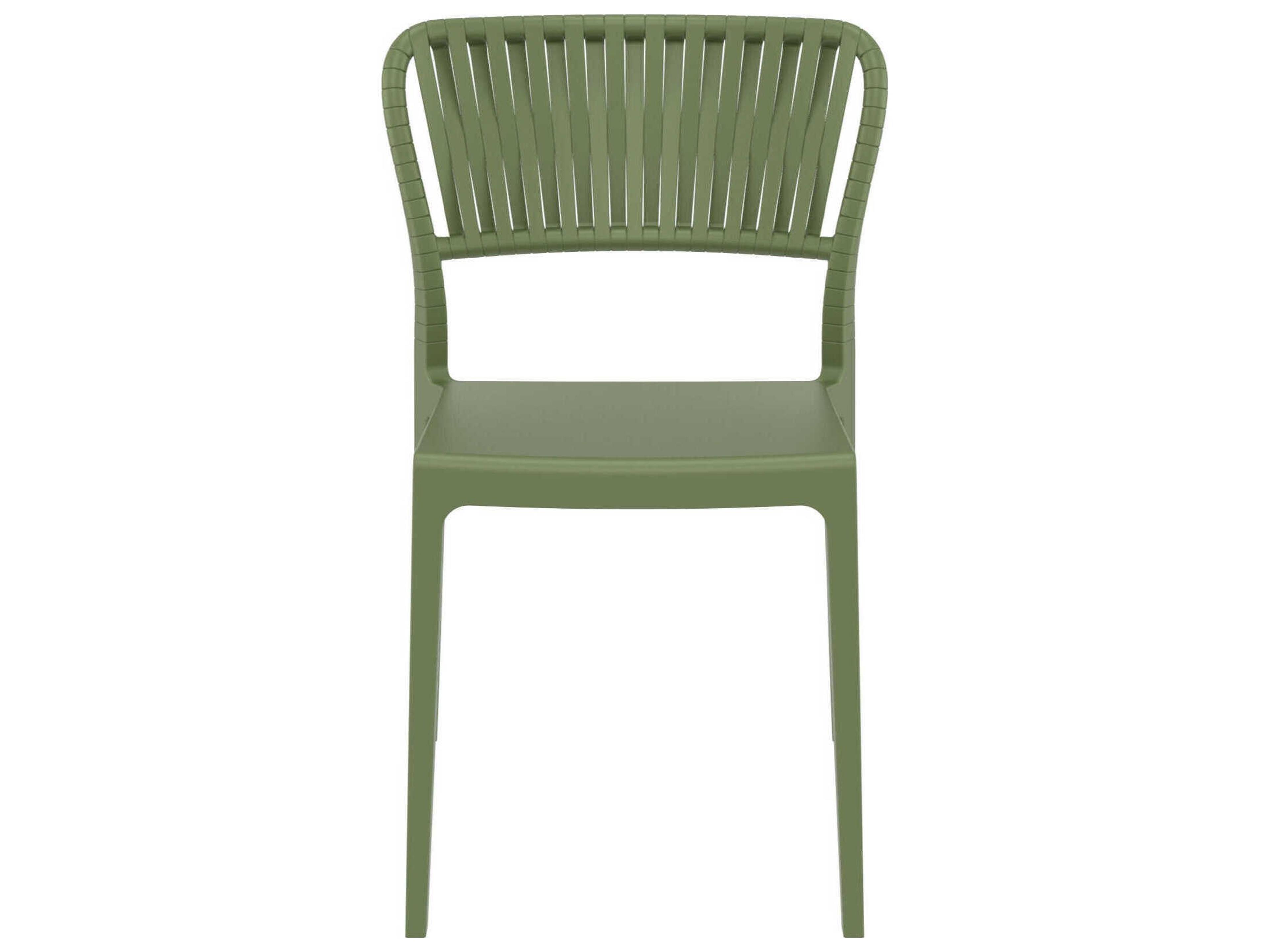 Compamia Portofino Olive Green Resin Dining Chair