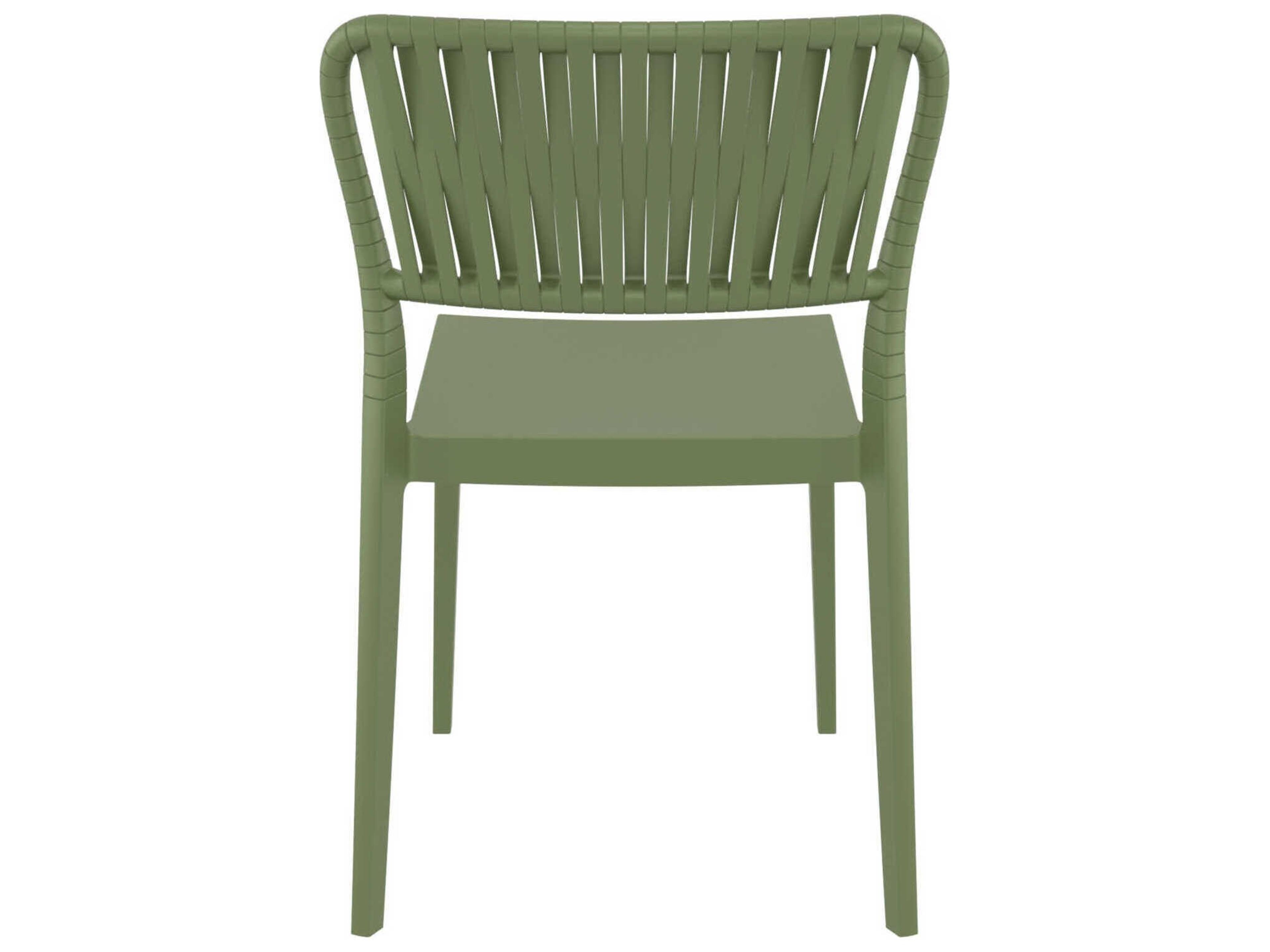 Compamia Portofino Olive Green Resin Dining Chair