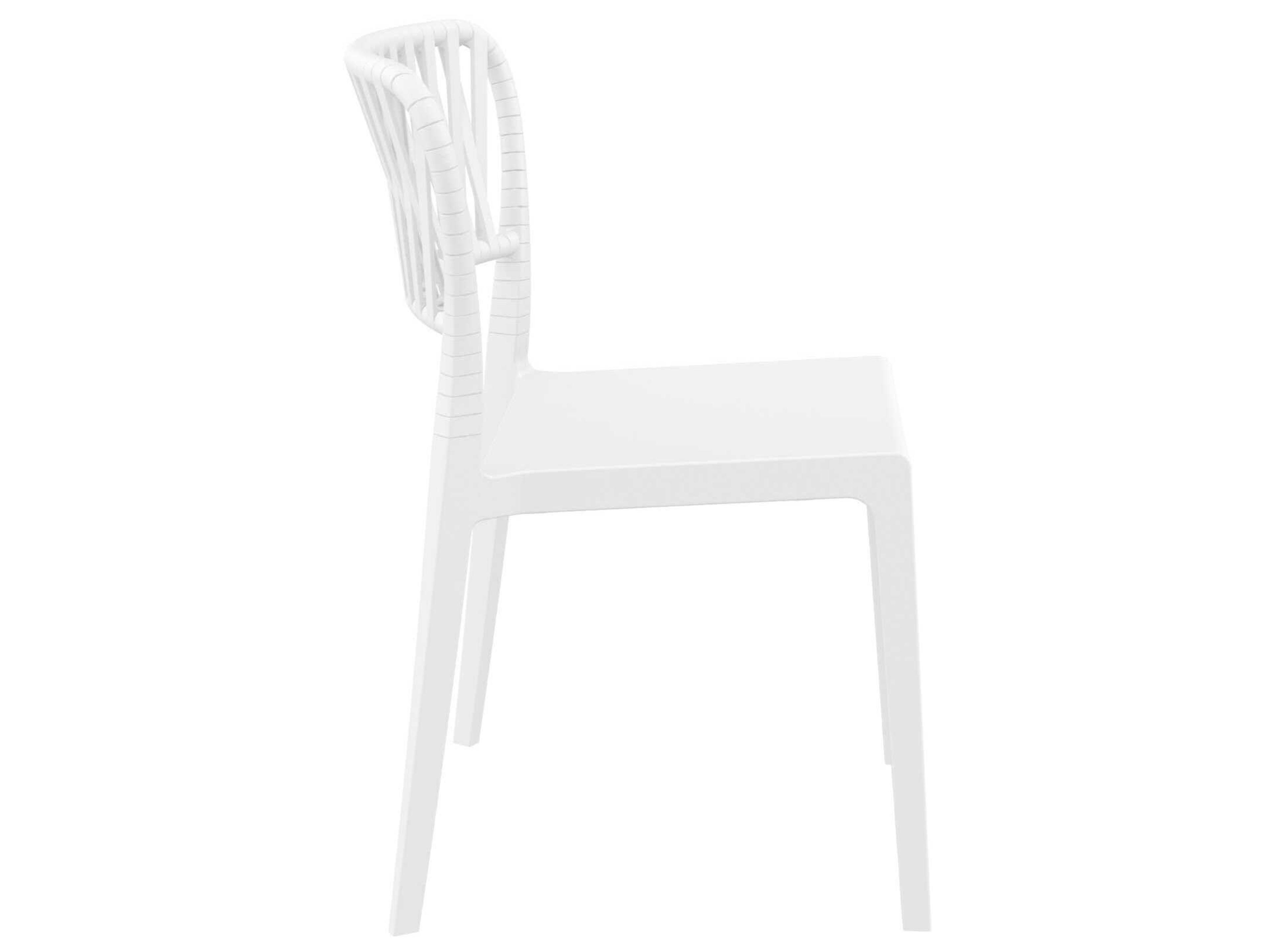 Compamia Portofino White Resin Dining Chair