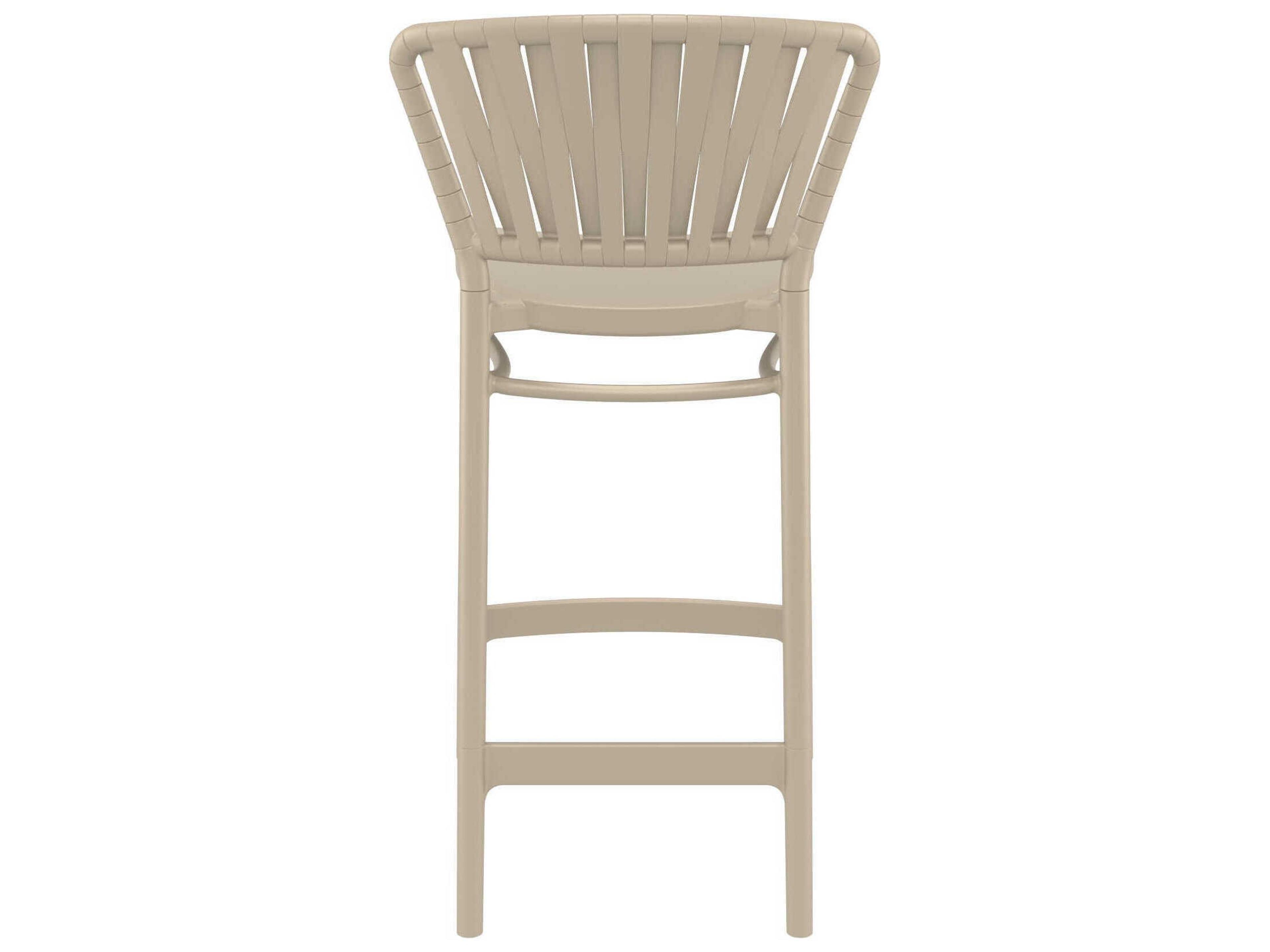 Compamia Portofino Taupe Polypropylene Counter Stool