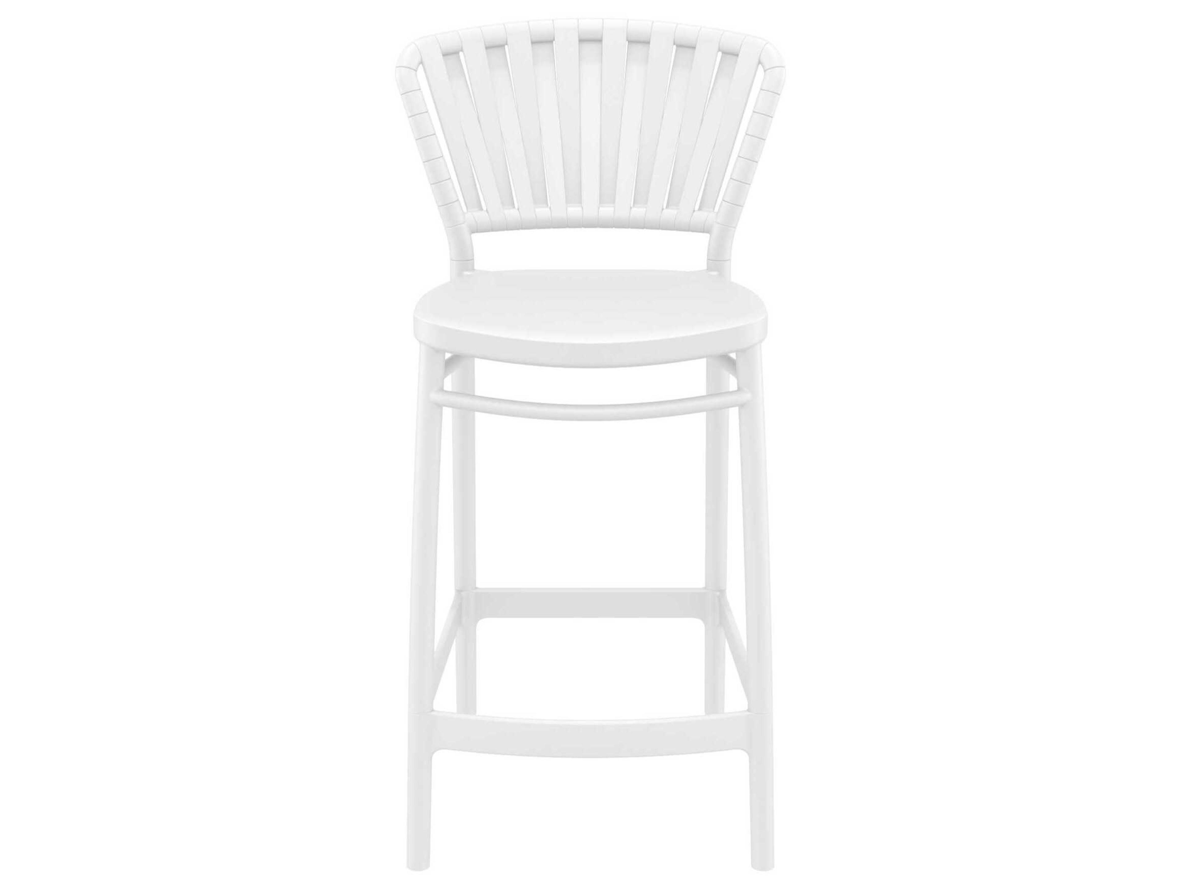 Compamia Portofino White Polypropylene Counter Stool
