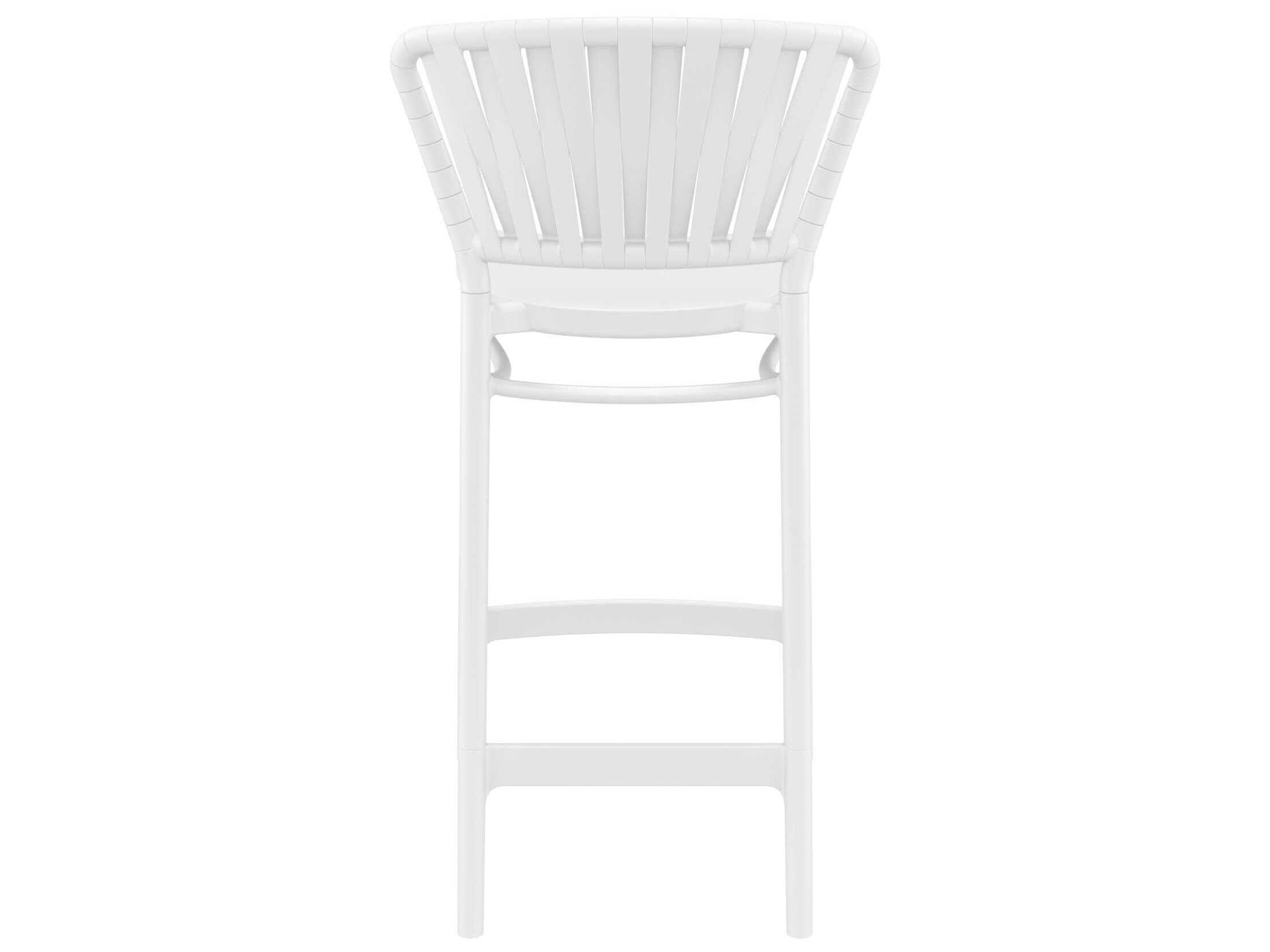 Compamia Portofino White Polypropylene Counter Stool