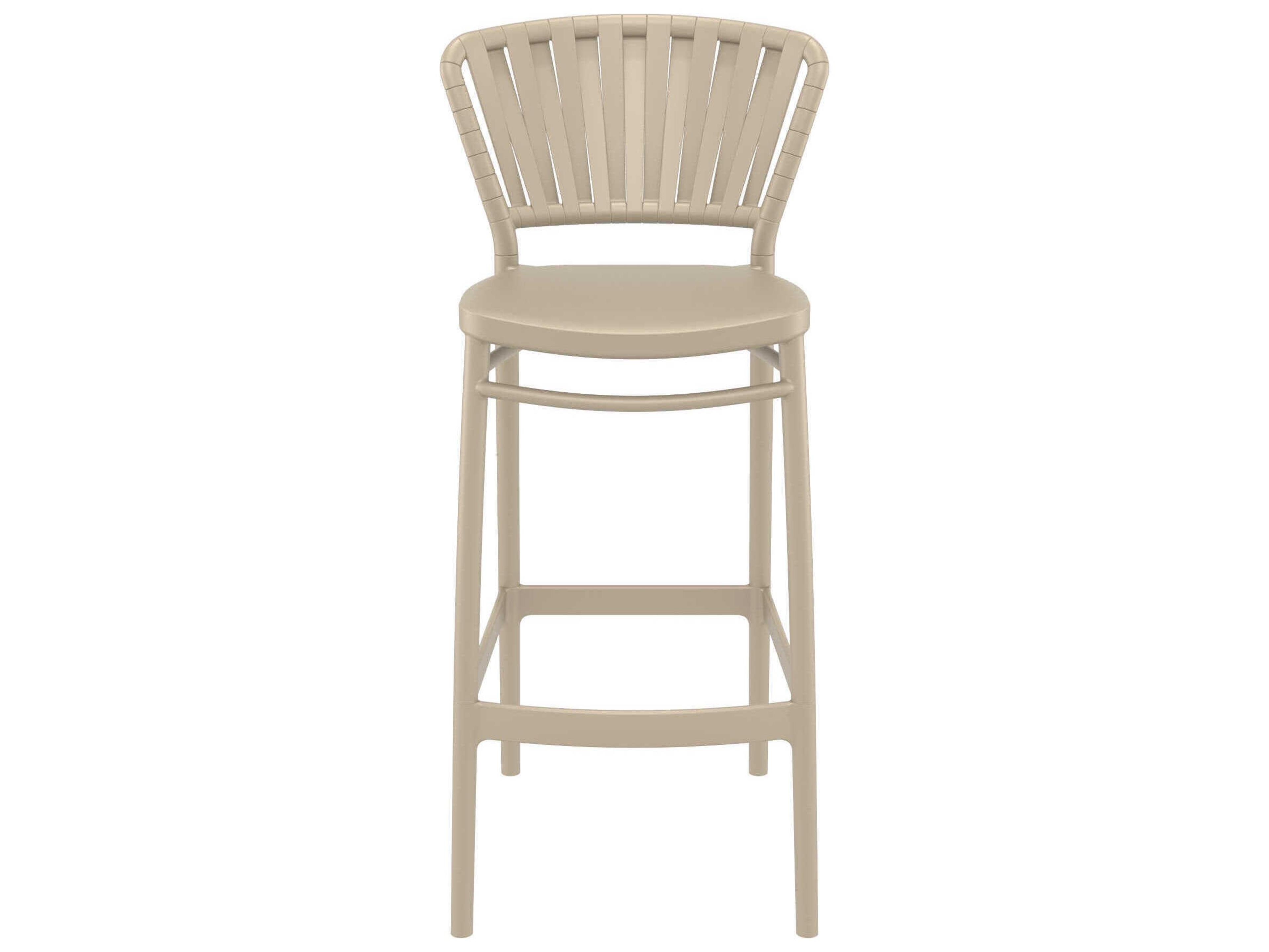 Compamia Portofino Taupe Polypropylene Bar Stool