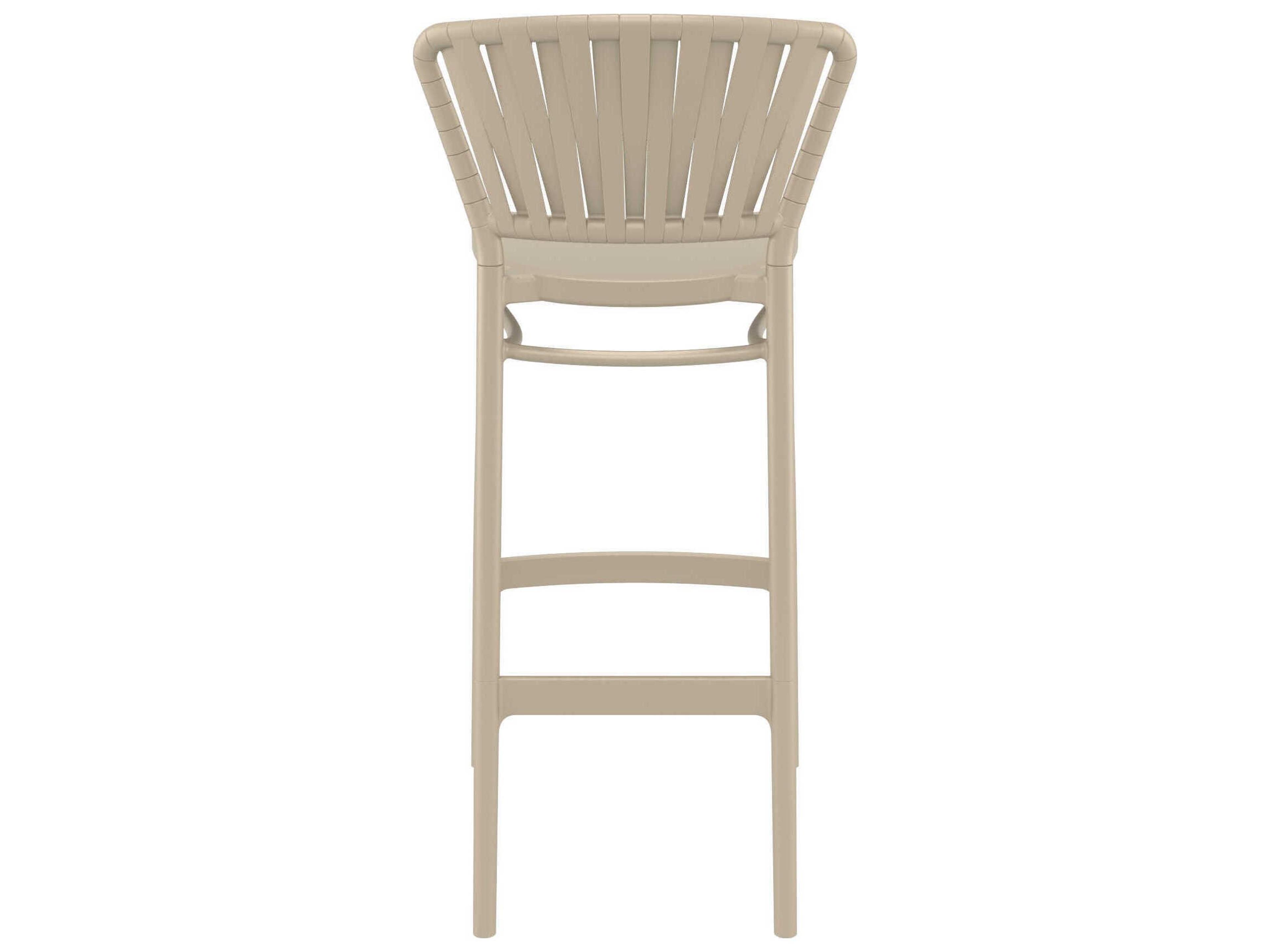 Compamia Portofino Taupe Polypropylene Bar Stool