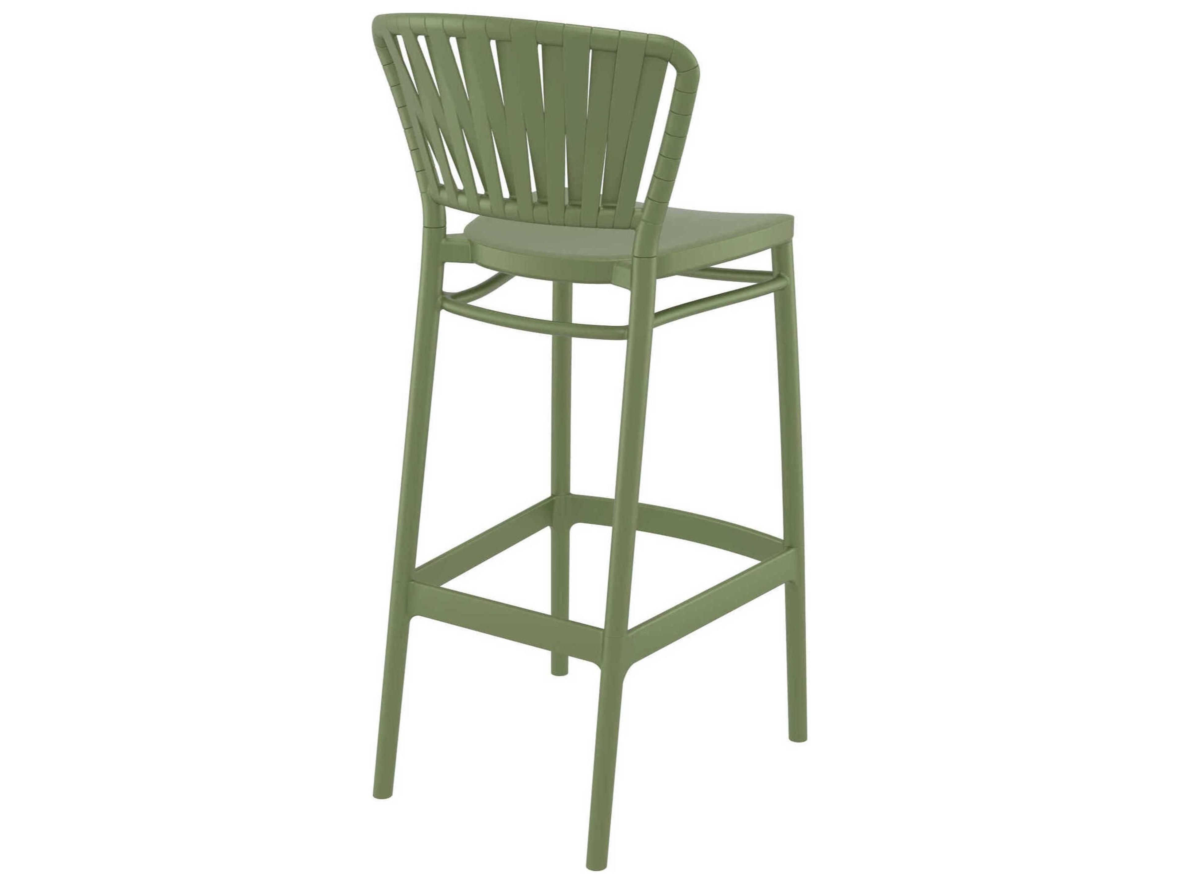 Compamia Portofino Olive Green Polypropylene Bar Stool