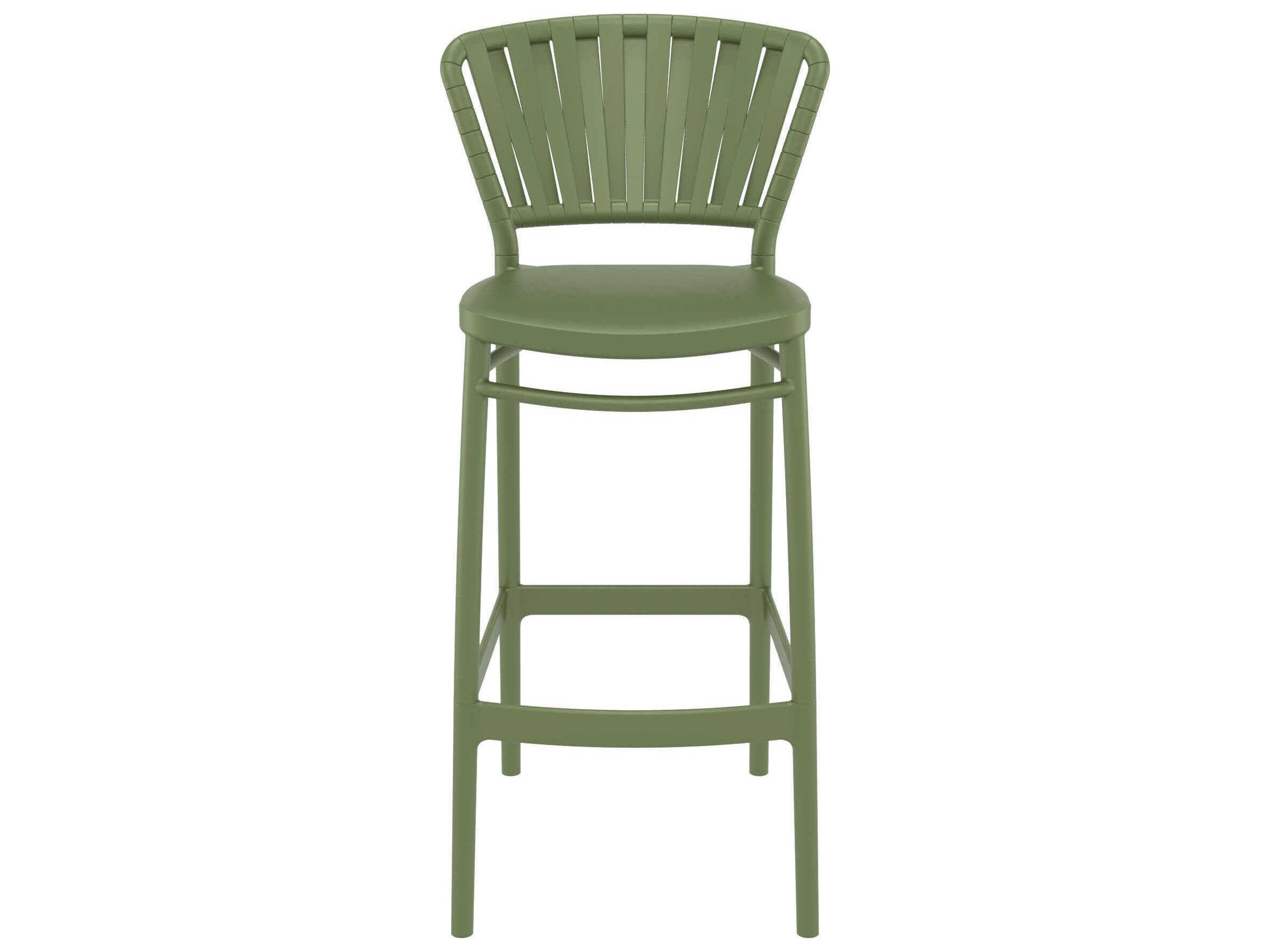 Compamia Portofino Olive Green Polypropylene Bar Stool