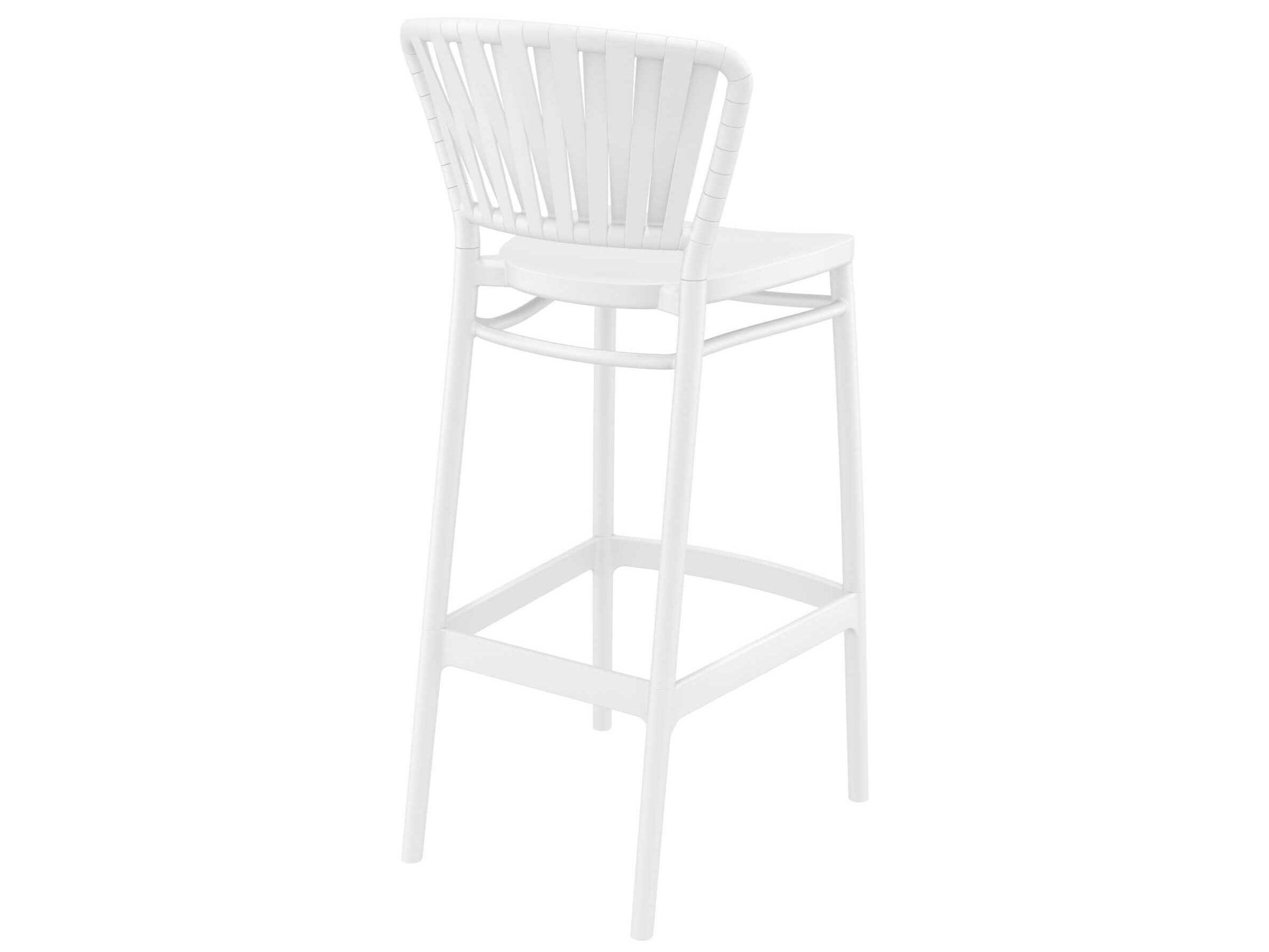 Compamia Portofino White Polypropylene Bar Stool