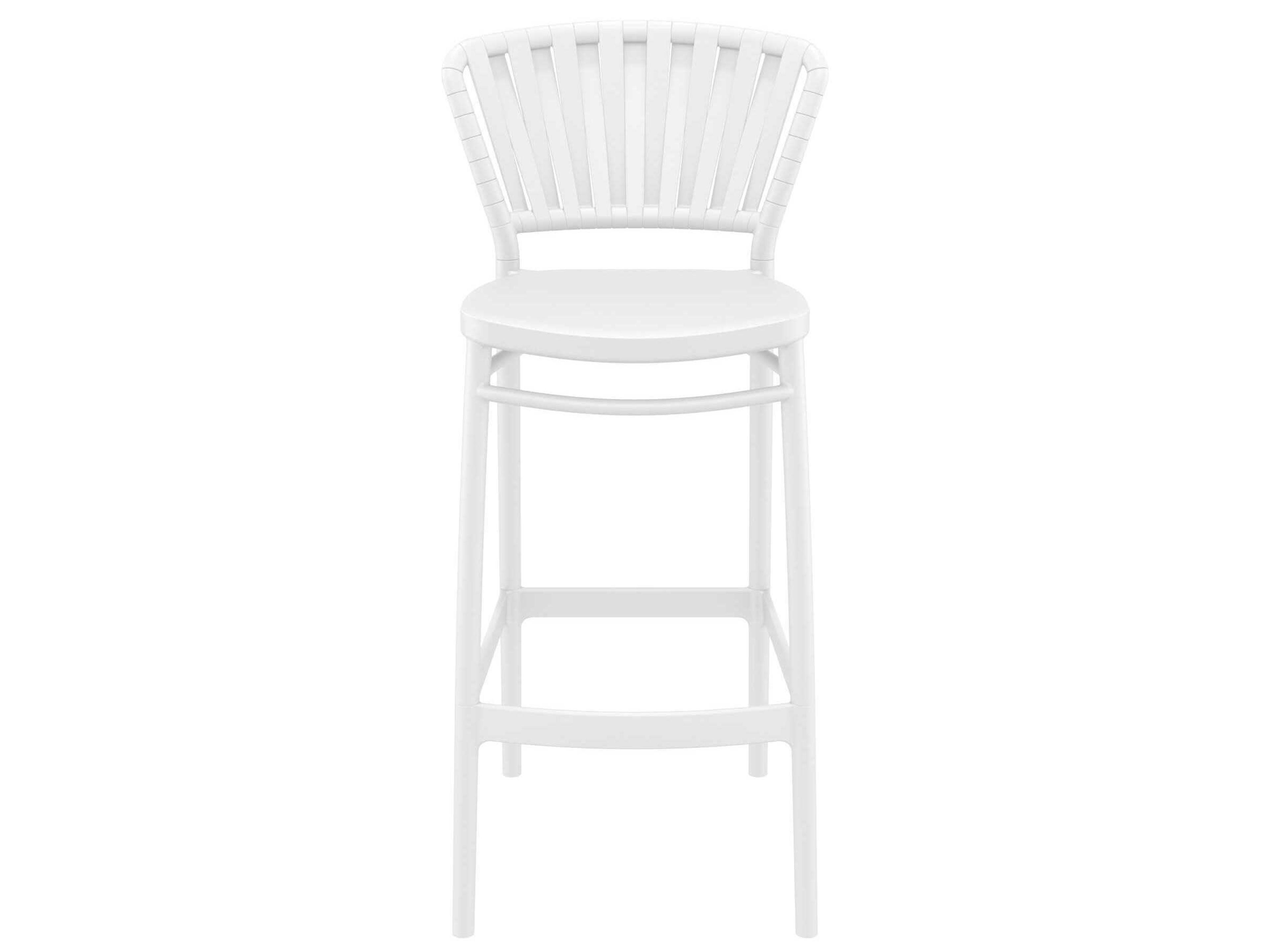 Compamia Portofino White Polypropylene Bar Stool