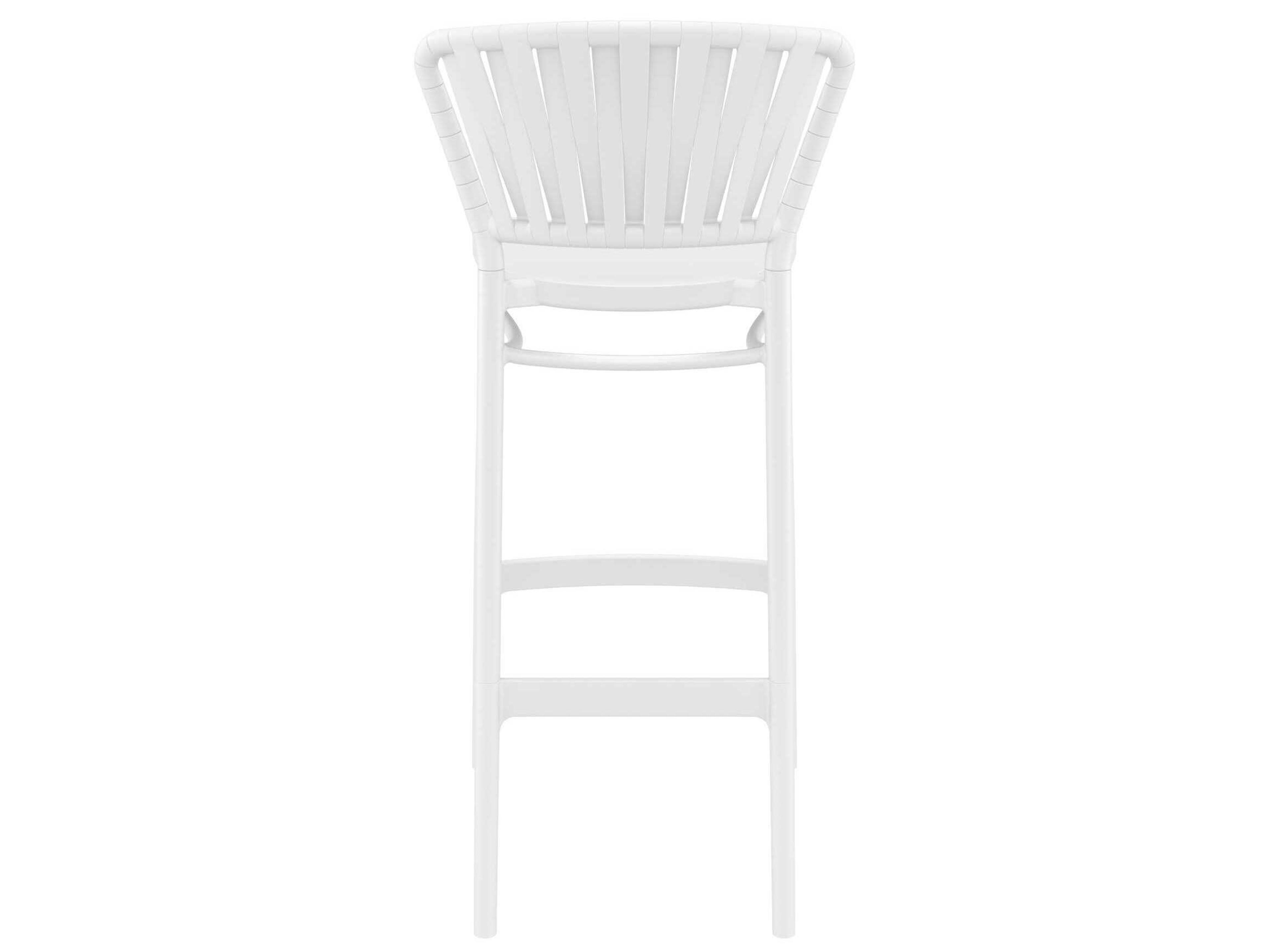 Compamia Portofino White Polypropylene Bar Stool