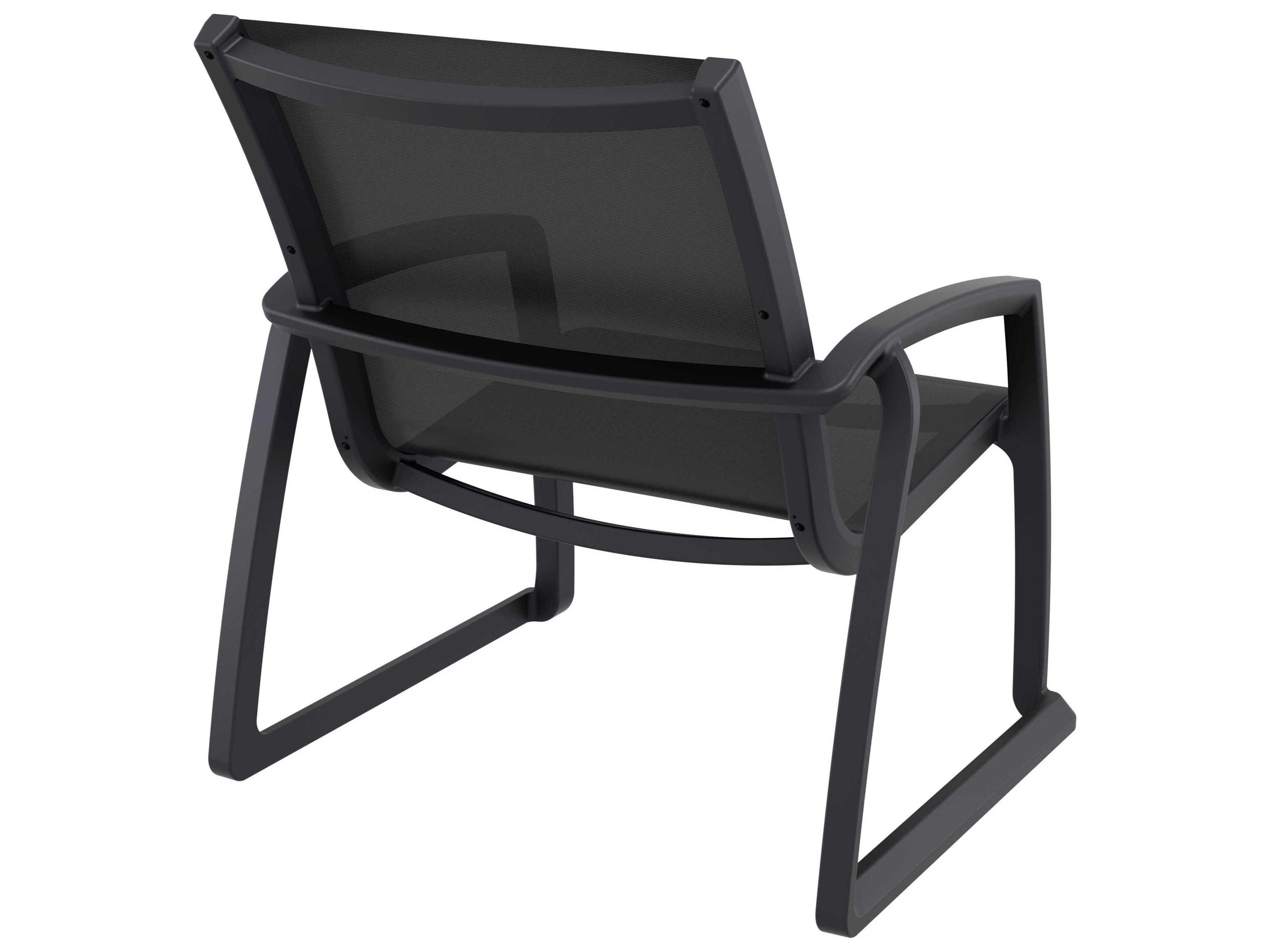 Compamia Pacific Black Resin Sling Lounge Chair