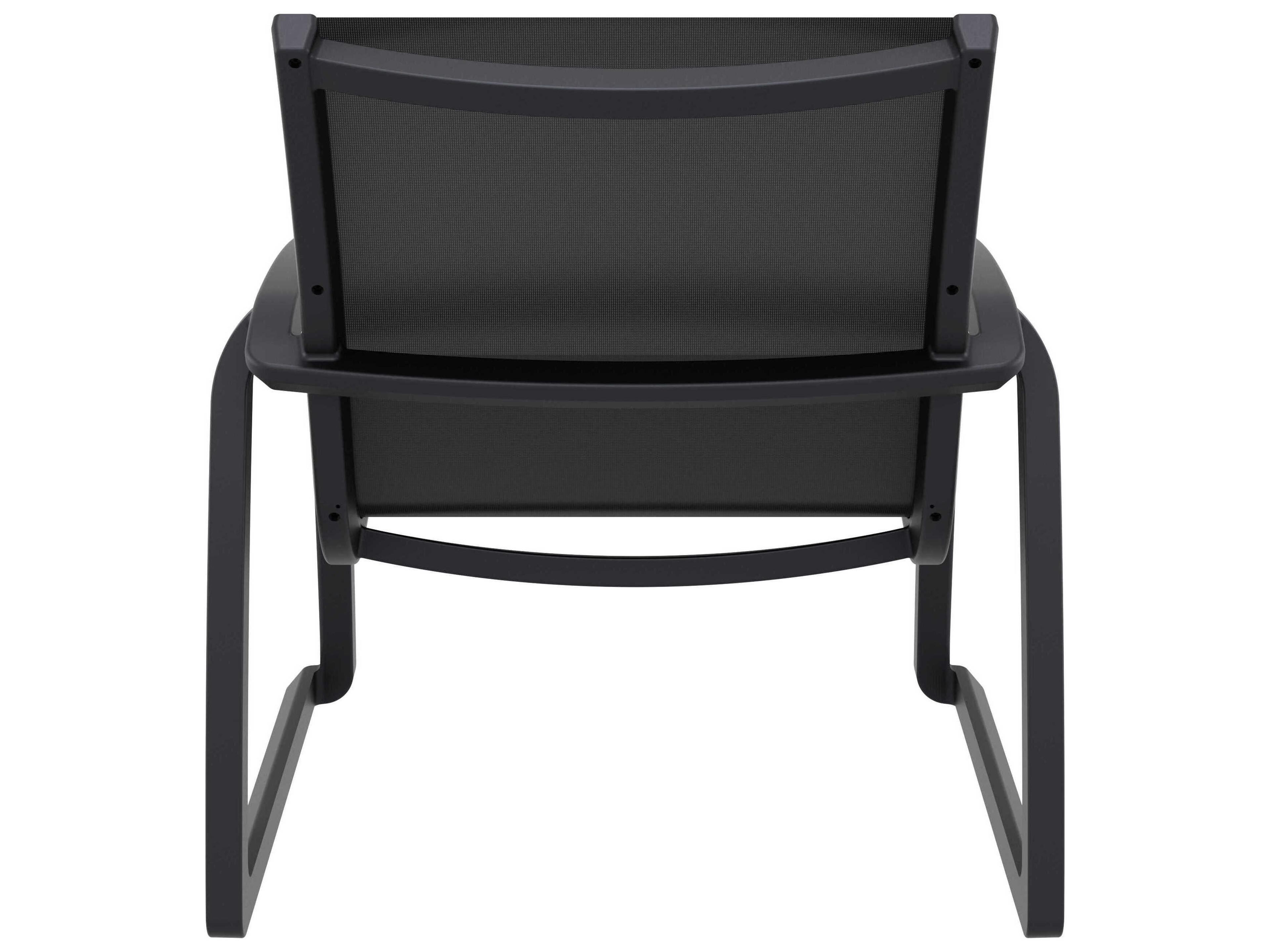 Compamia Pacific Black Resin Sling Lounge Chair