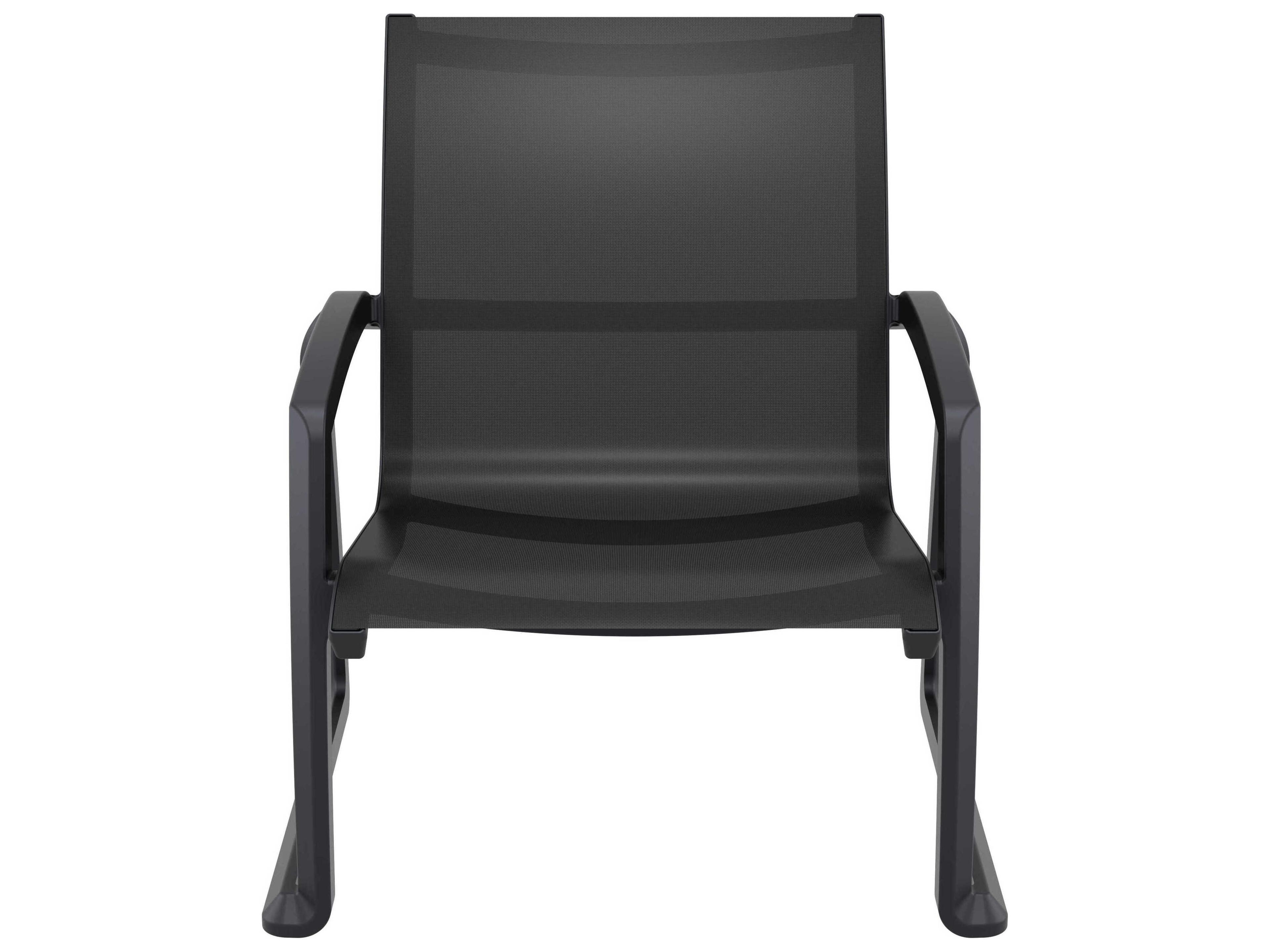 Compamia Pacific Black Resin Sling Lounge Chair
