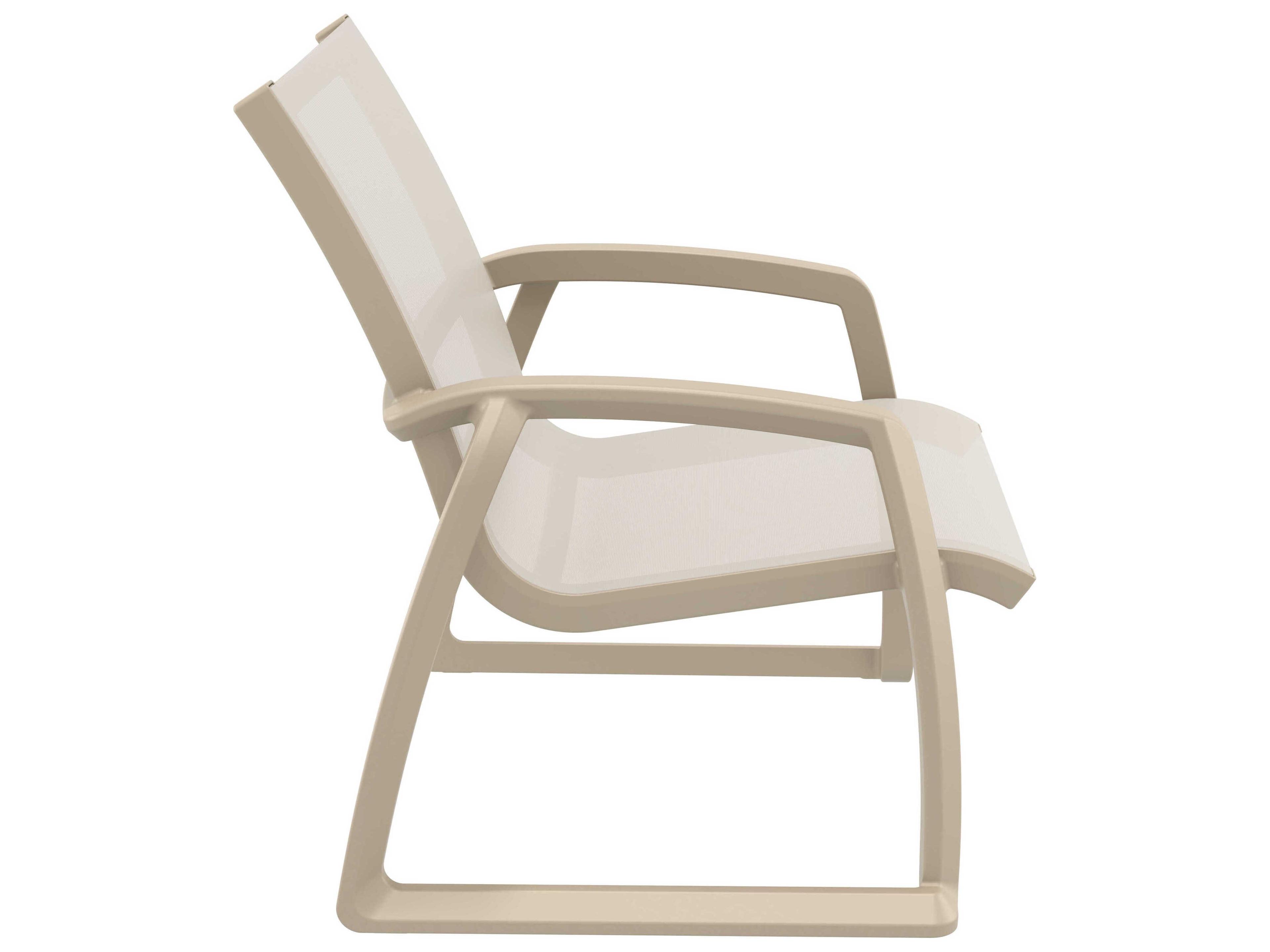 Compamia Pacific Taupe Resin Sling Lounge Chair
