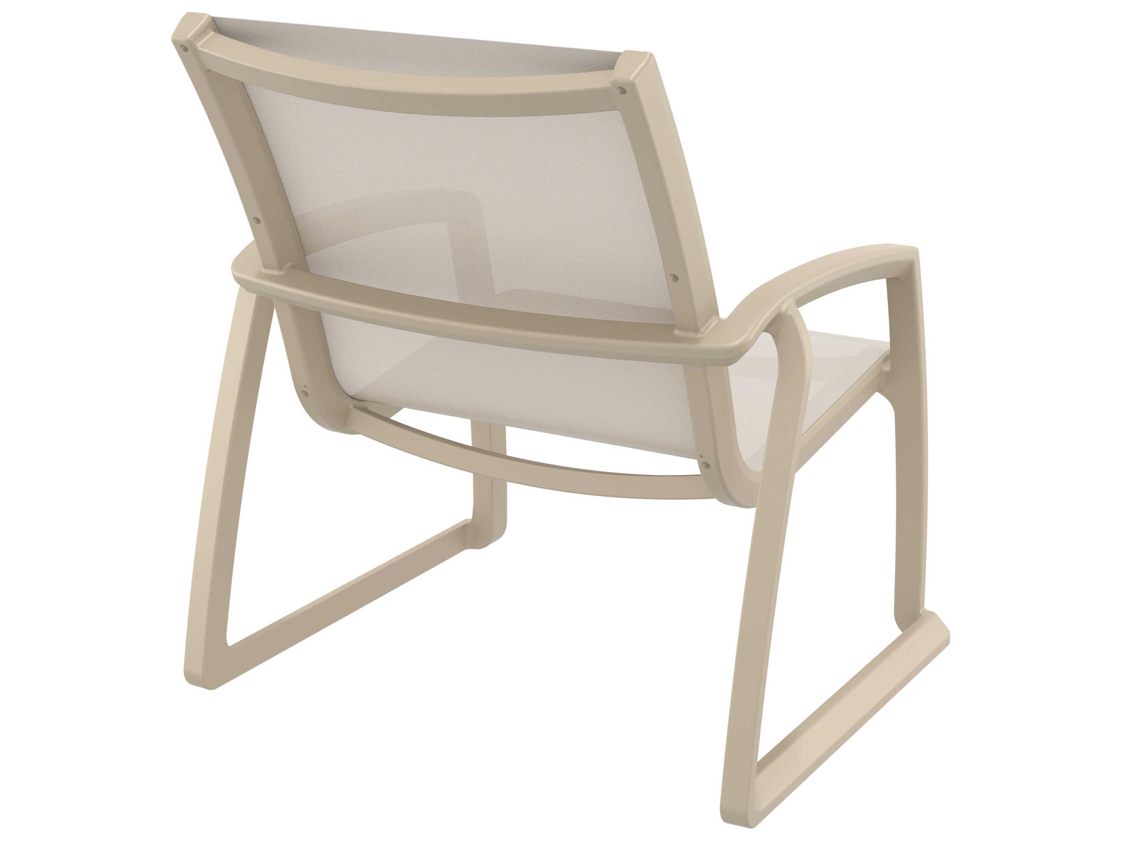 Compamia Pacific Taupe Resin Sling Lounge Chair