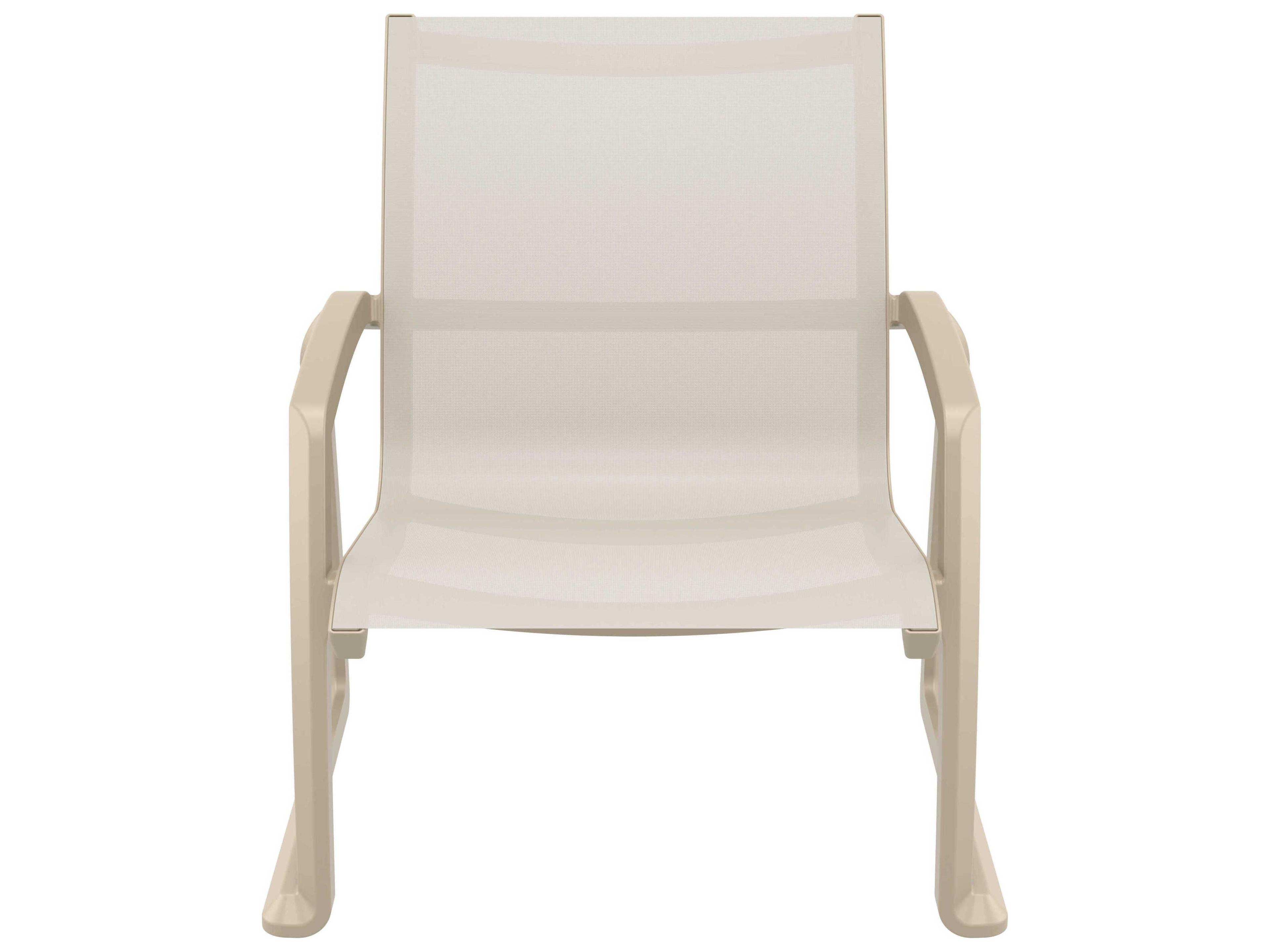 Compamia Pacific Taupe Resin Sling Lounge Chair