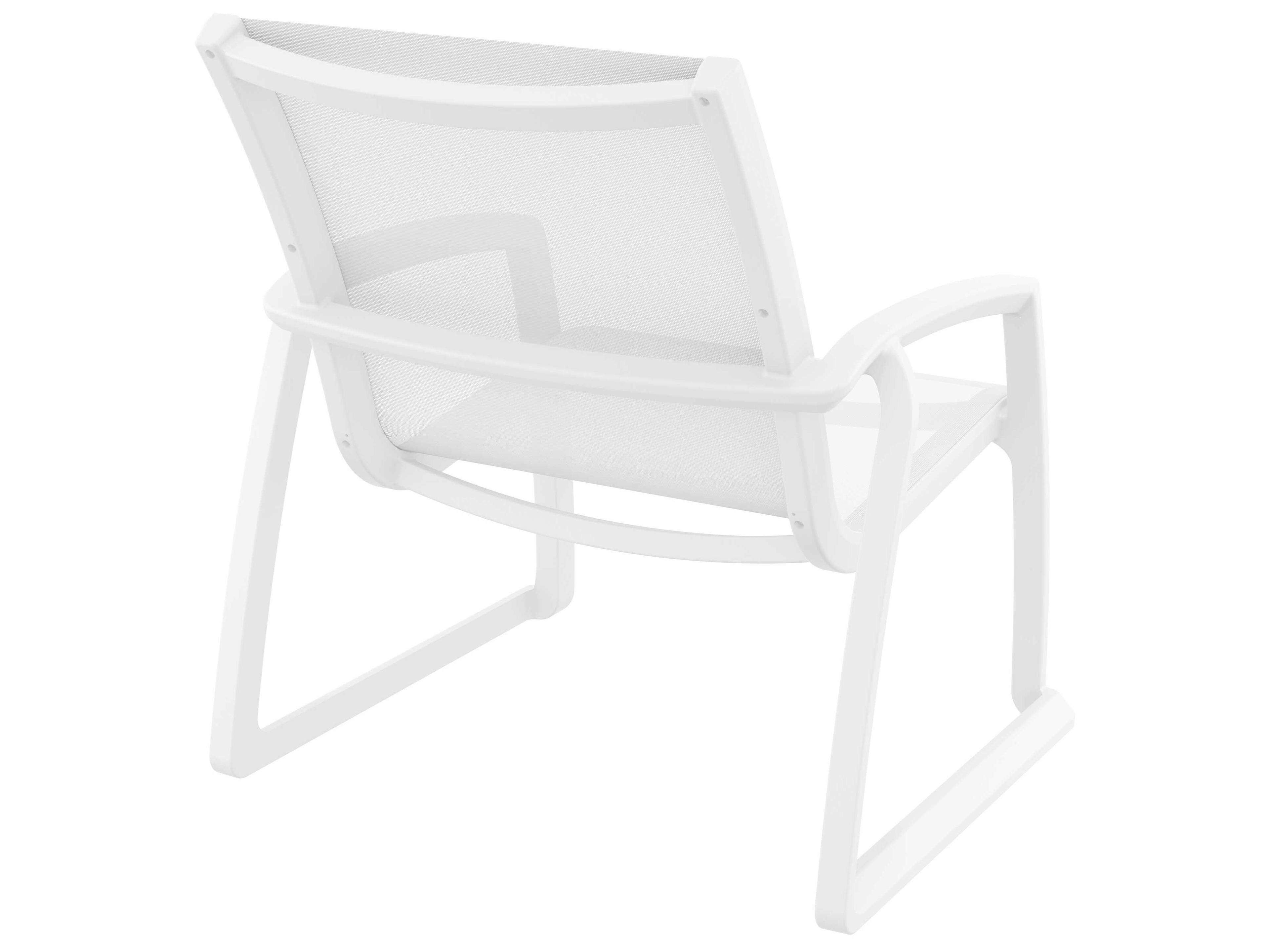 Compamia Pacific White Resin Sling Lounge Chair