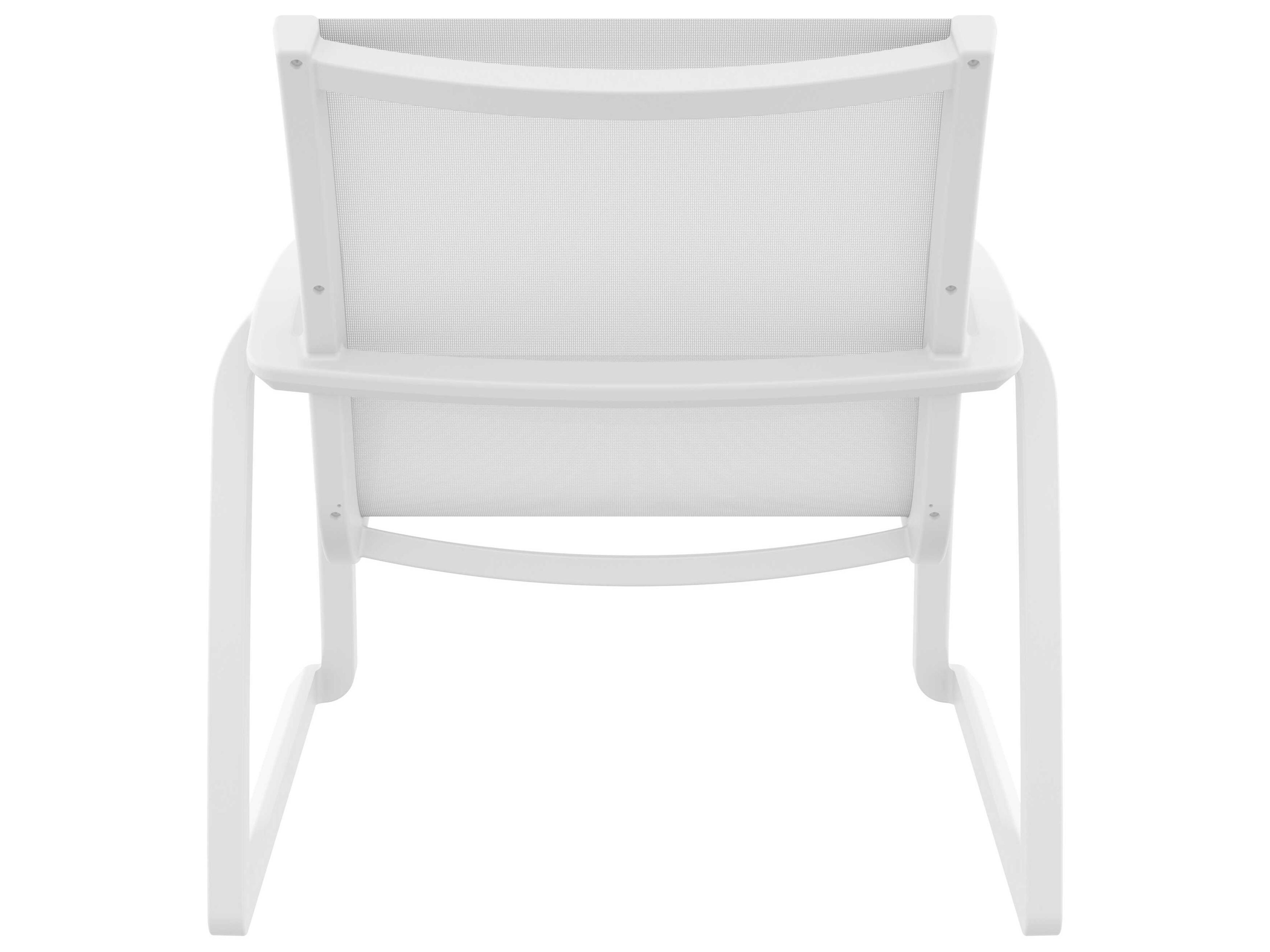 Compamia Pacific White Resin Sling Lounge Chair