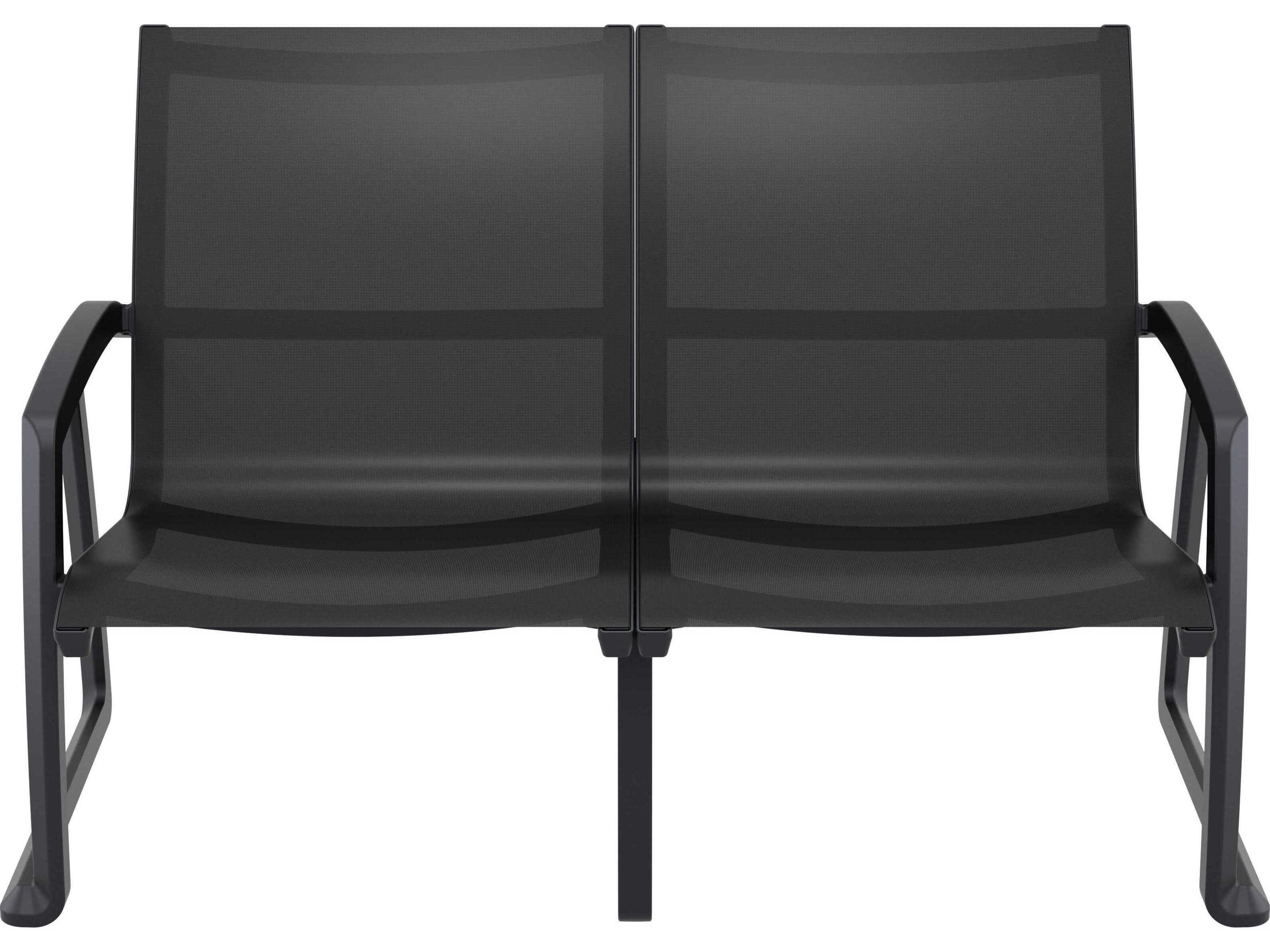 Compamia Pacific Black Resin Sling Loveseat