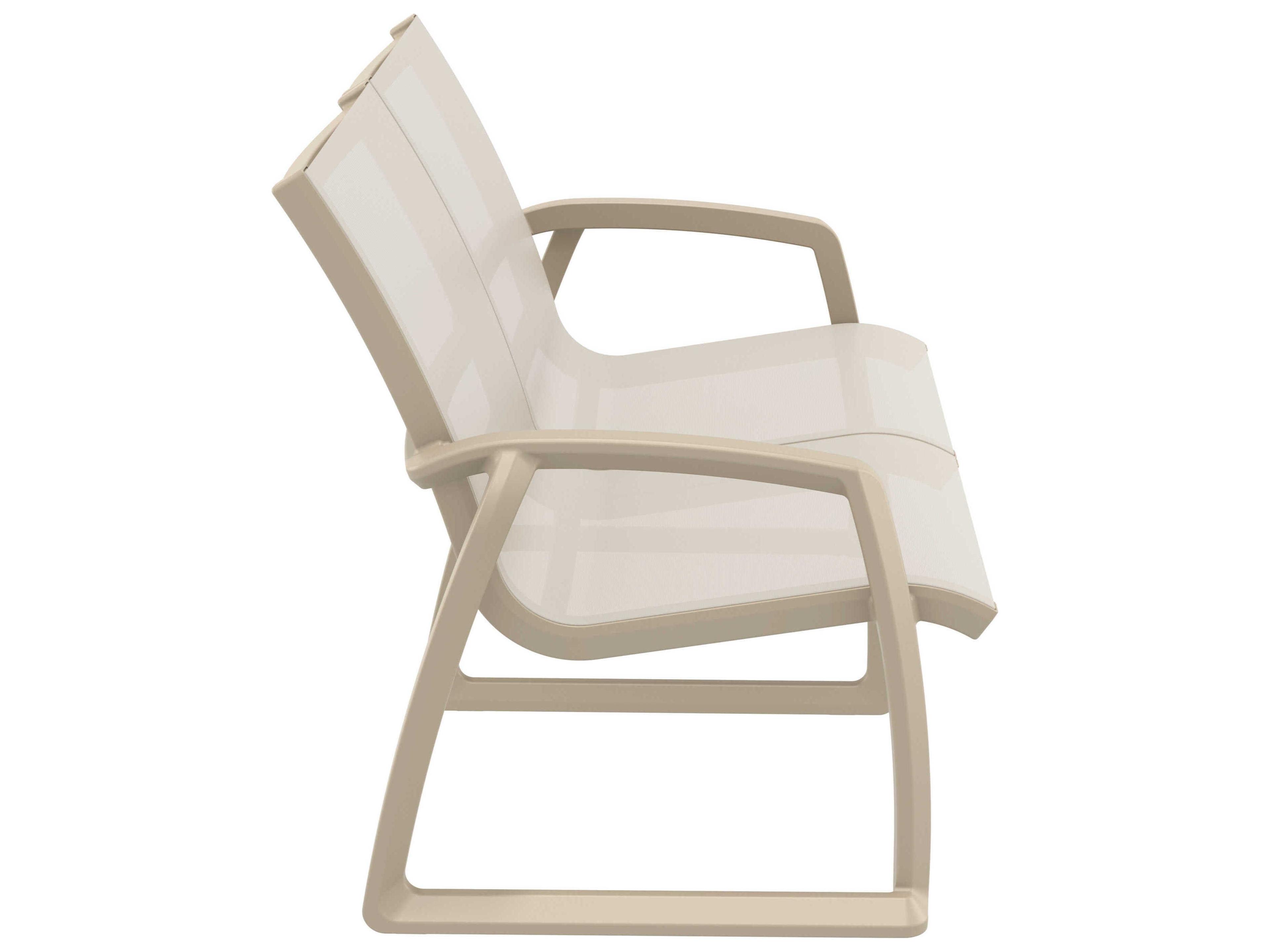 Compamia Pacific Taupe Resin Sling Loveseat