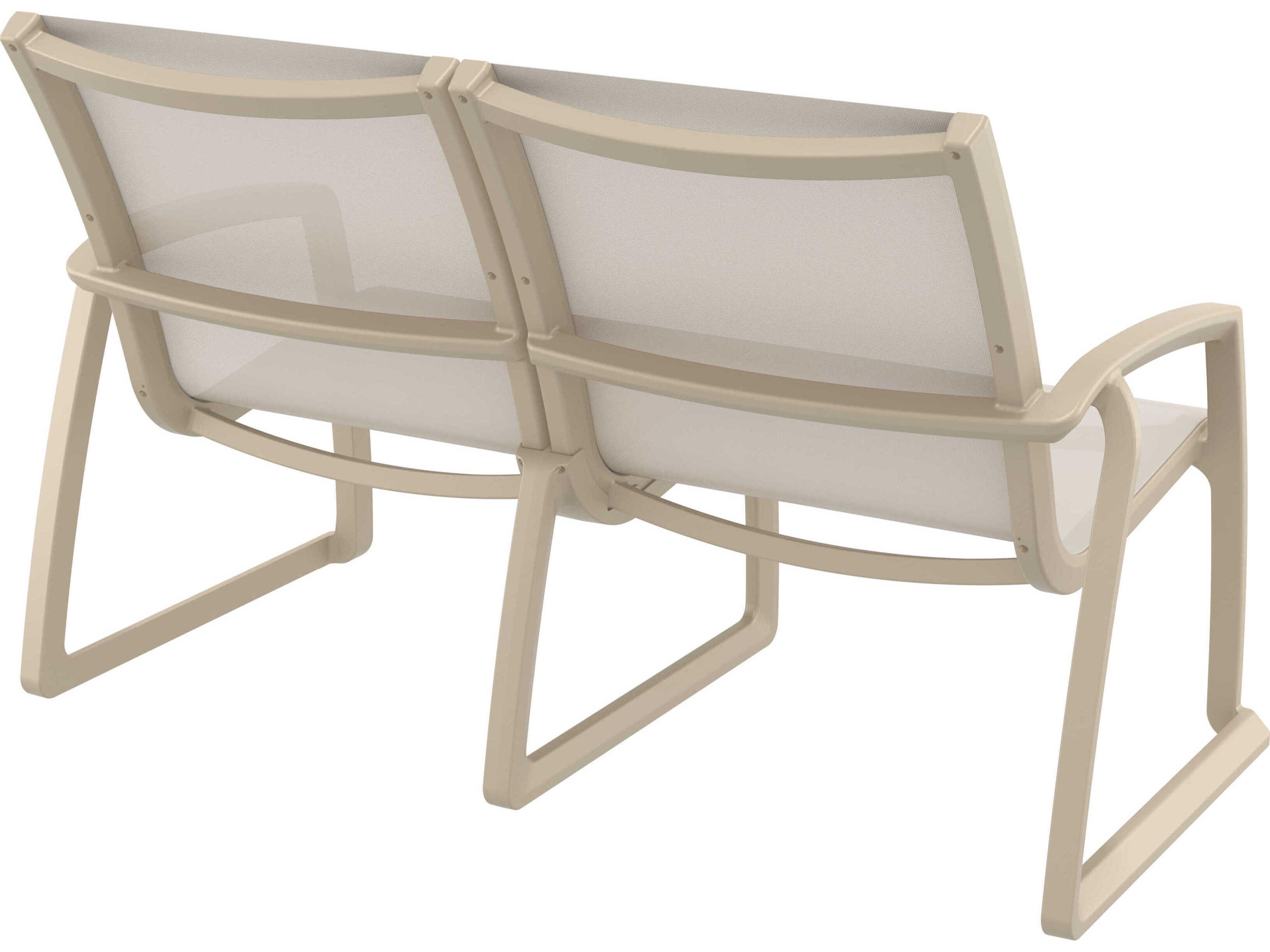 Compamia Pacific Taupe Resin Sling Loveseat