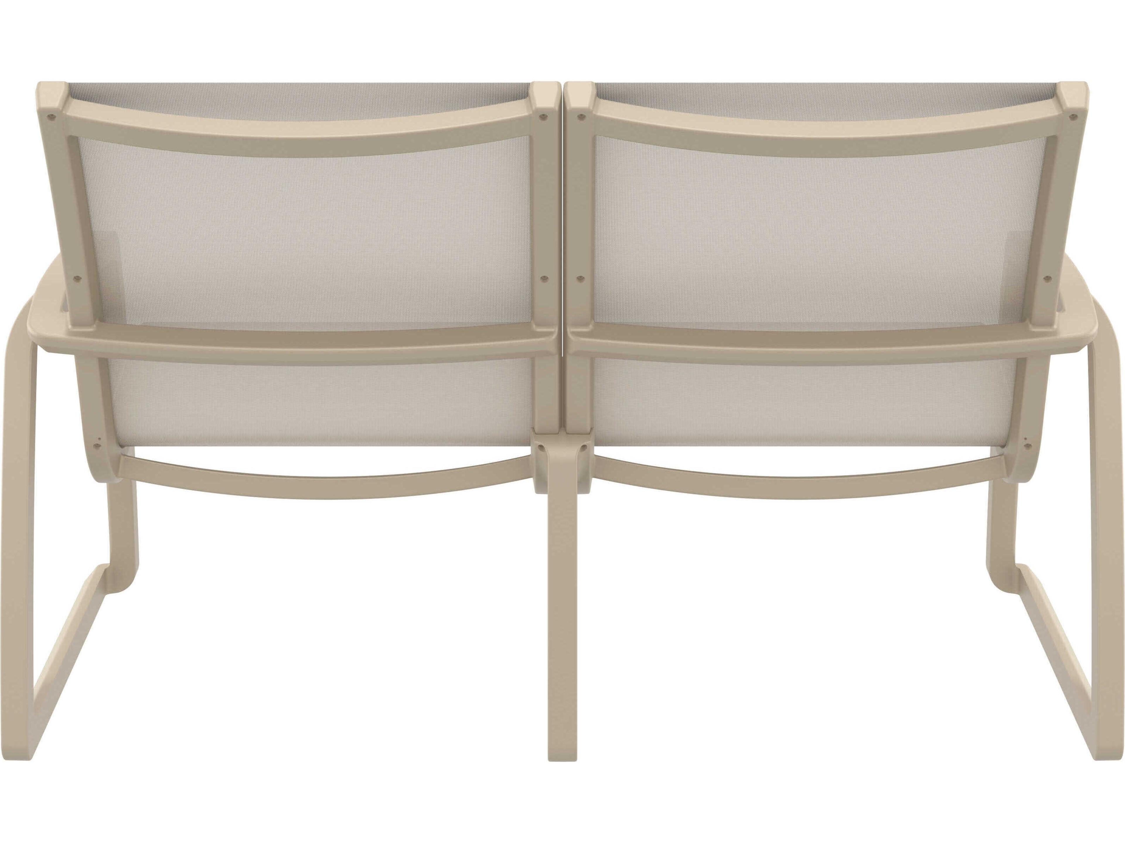 Compamia Pacific Taupe Resin Sling Loveseat