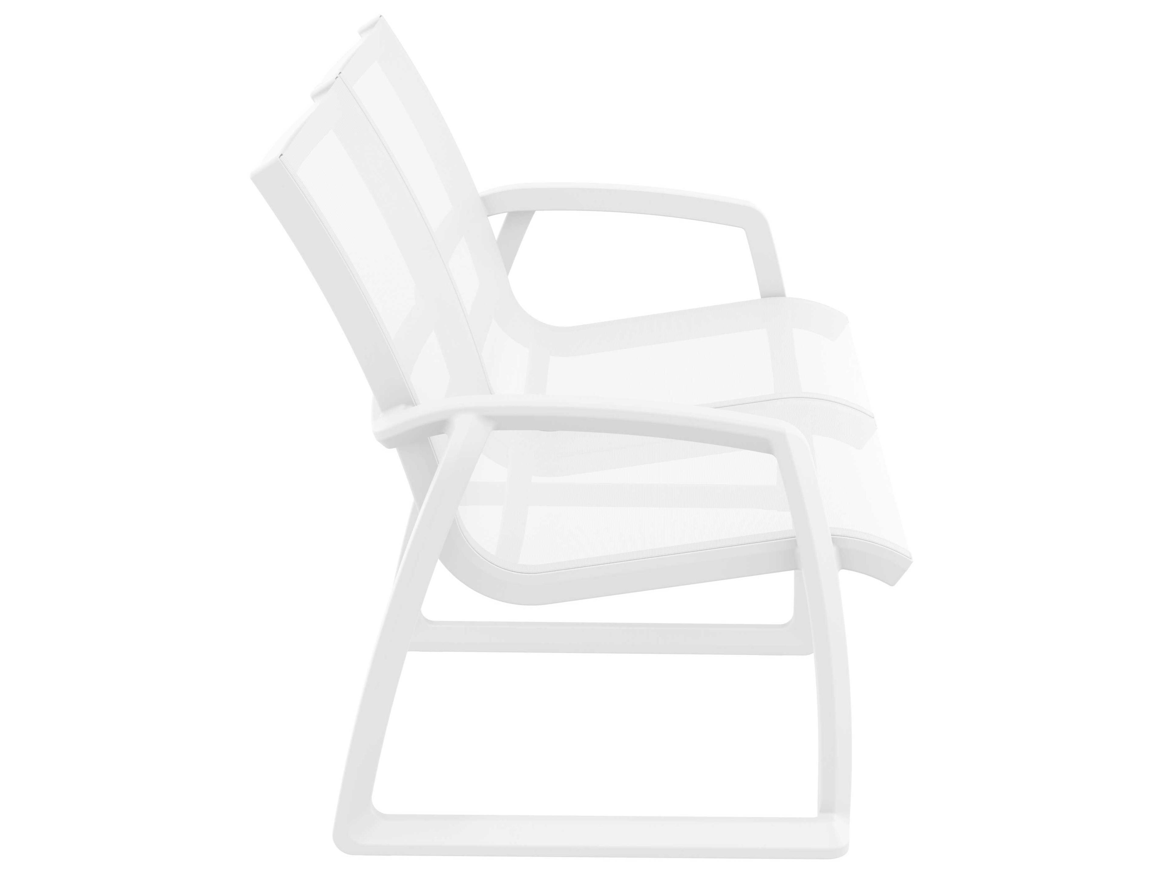 Compamia Pacific White Resin Sling Loveseat