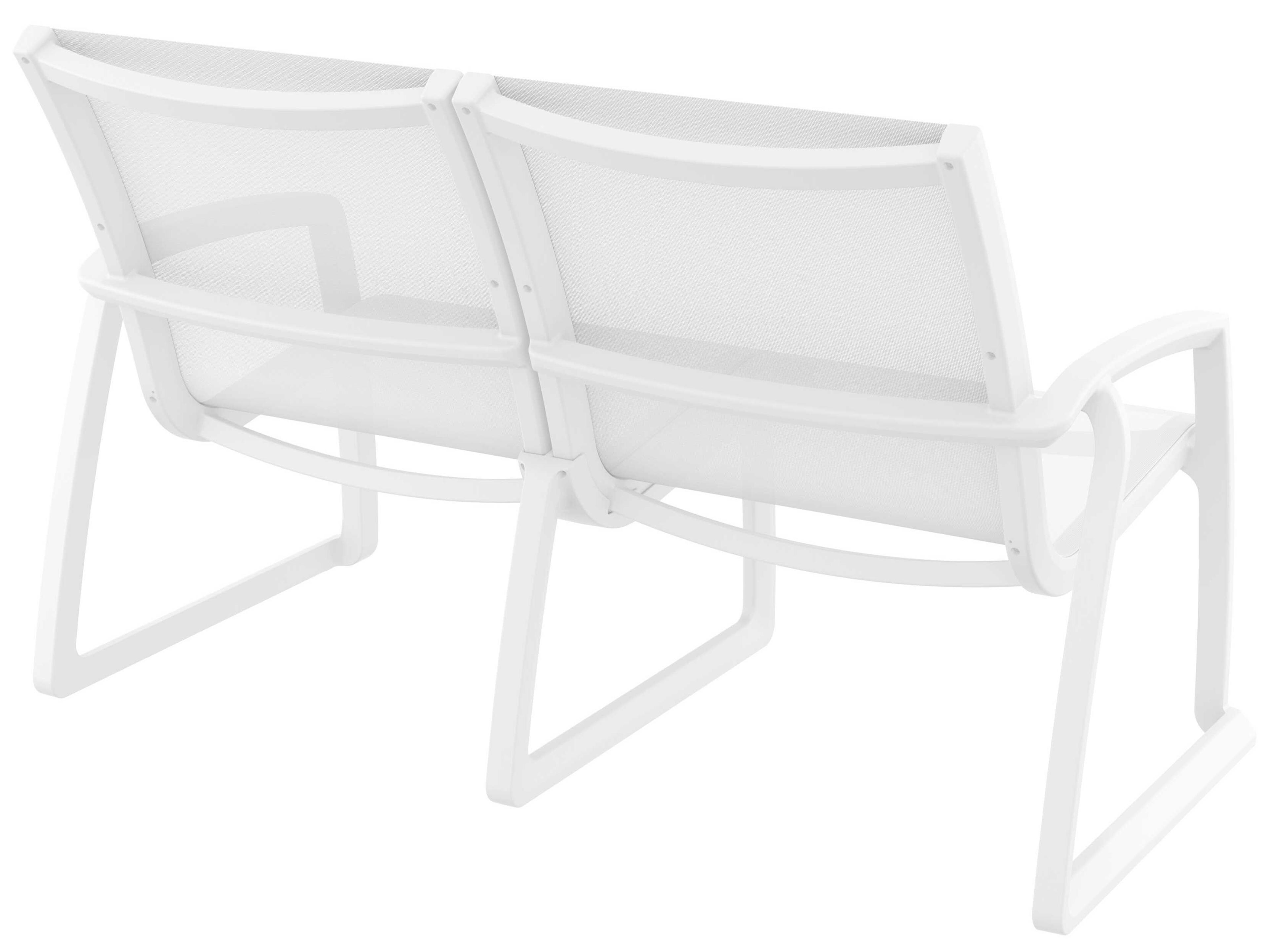 Compamia Pacific White Resin Sling Loveseat