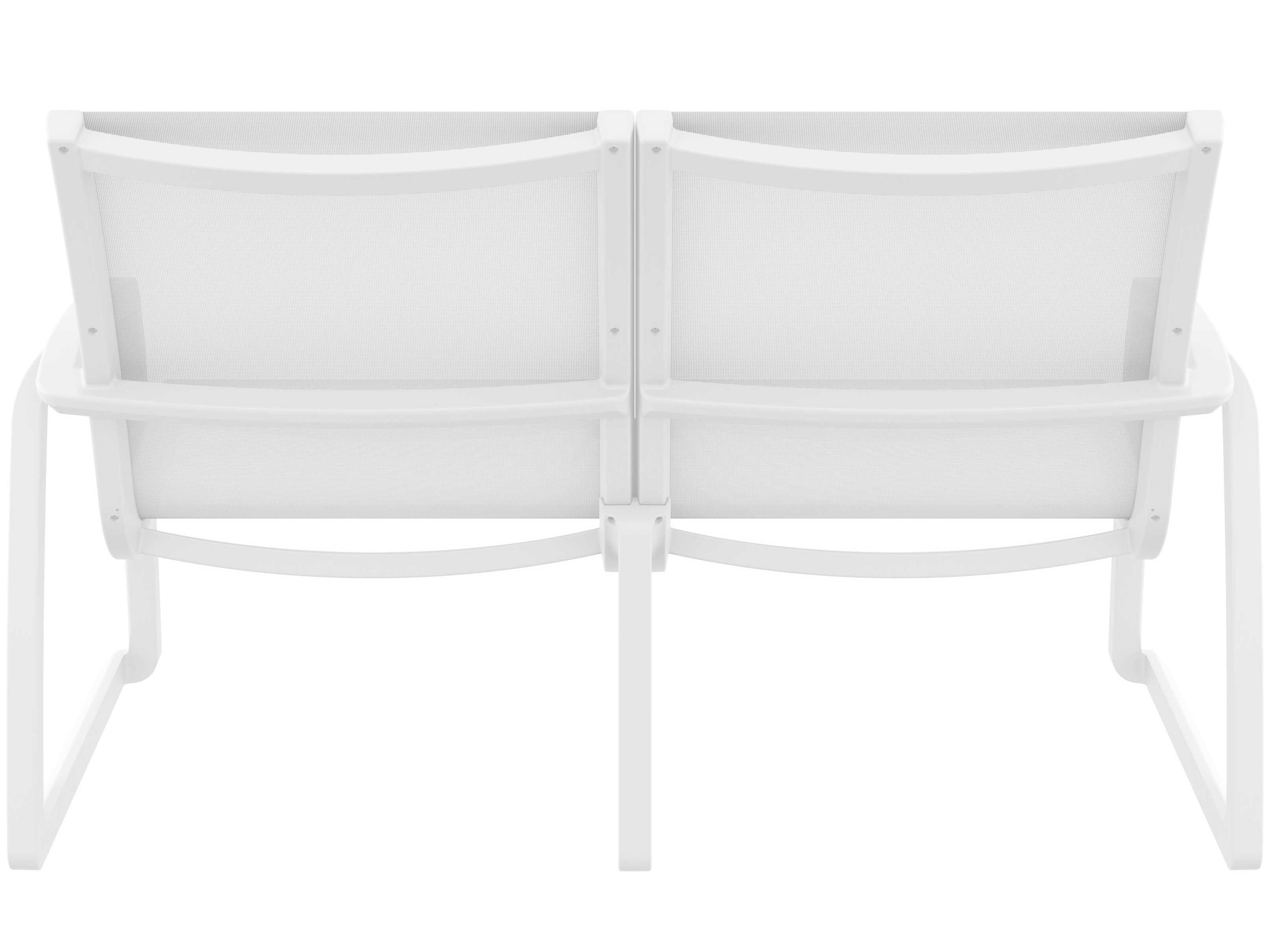 Compamia Pacific White Resin Sling Loveseat