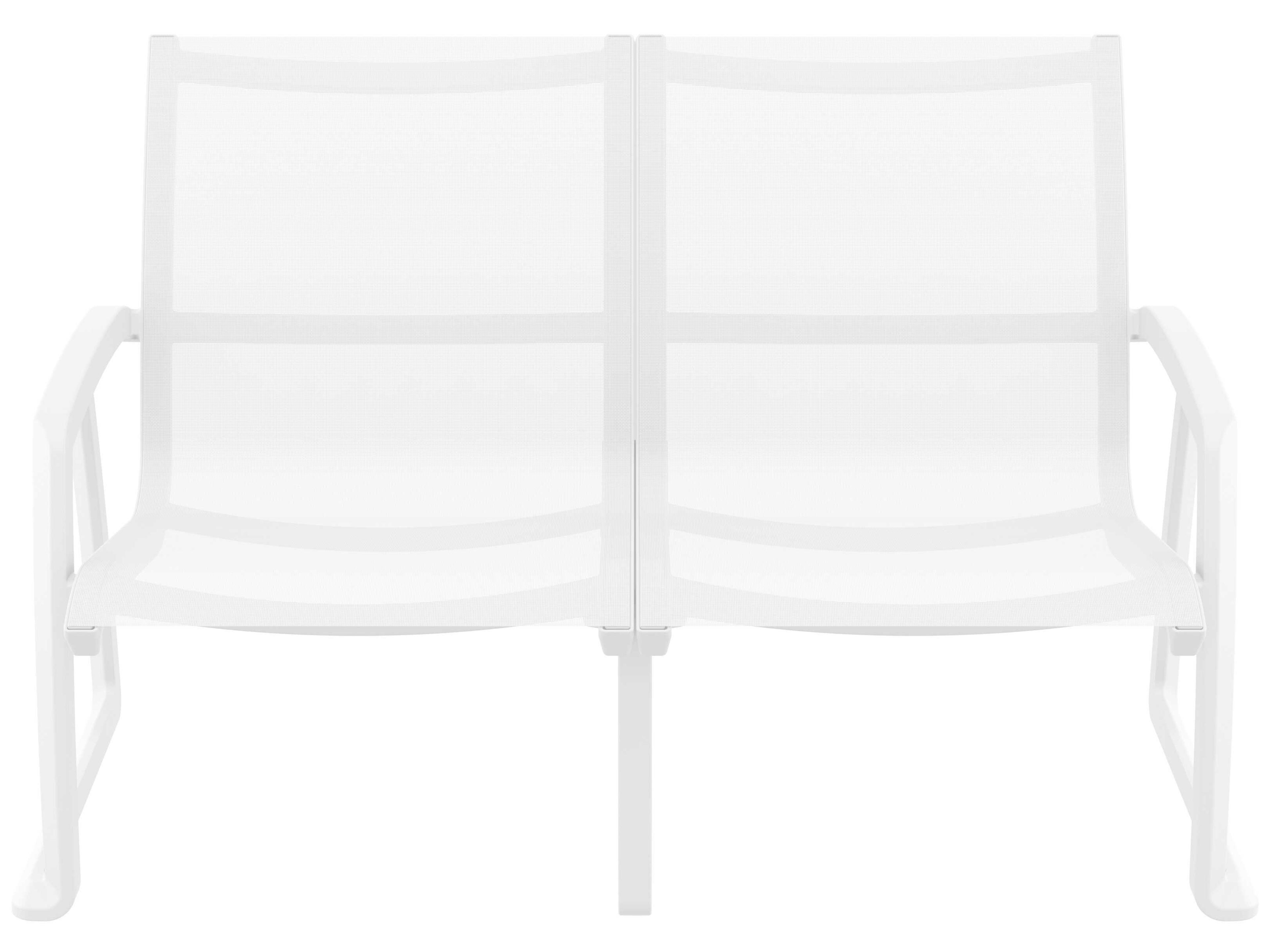 Compamia Pacific White Resin Sling Loveseat