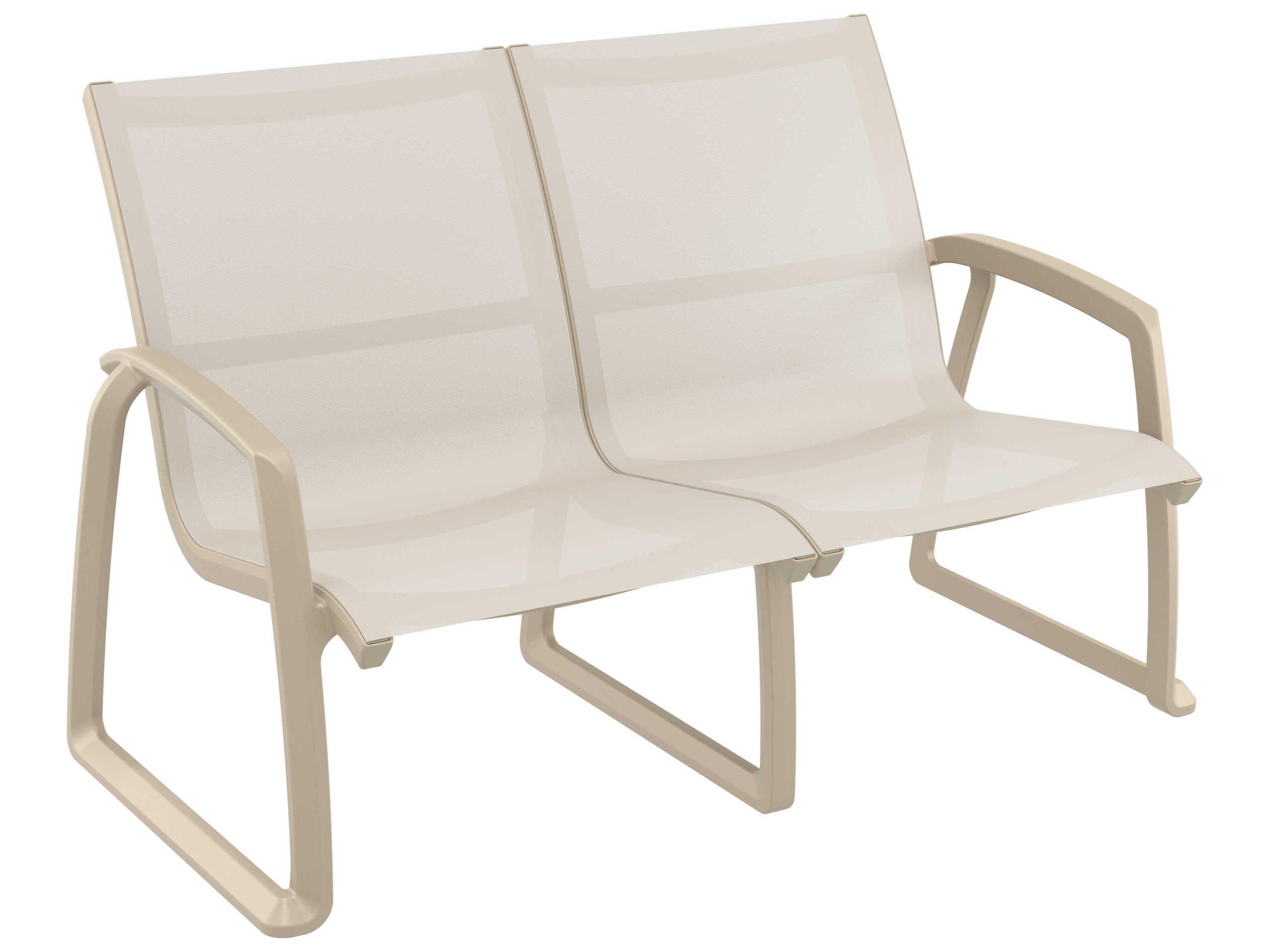 Compamia Pacific Taupe Resin Sling Lounge Set