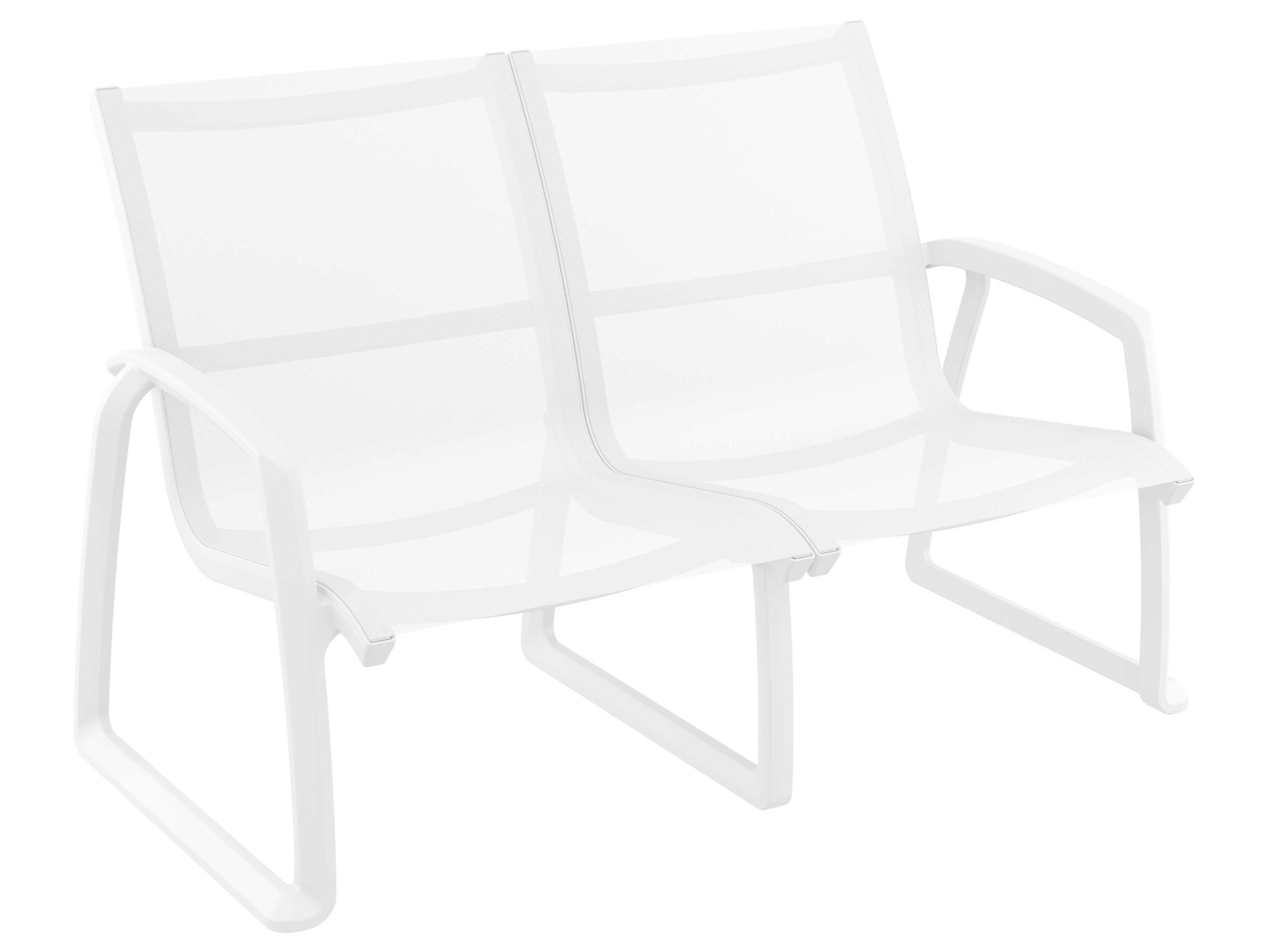 Compamia Pacific White Resin Sling Lounge Set