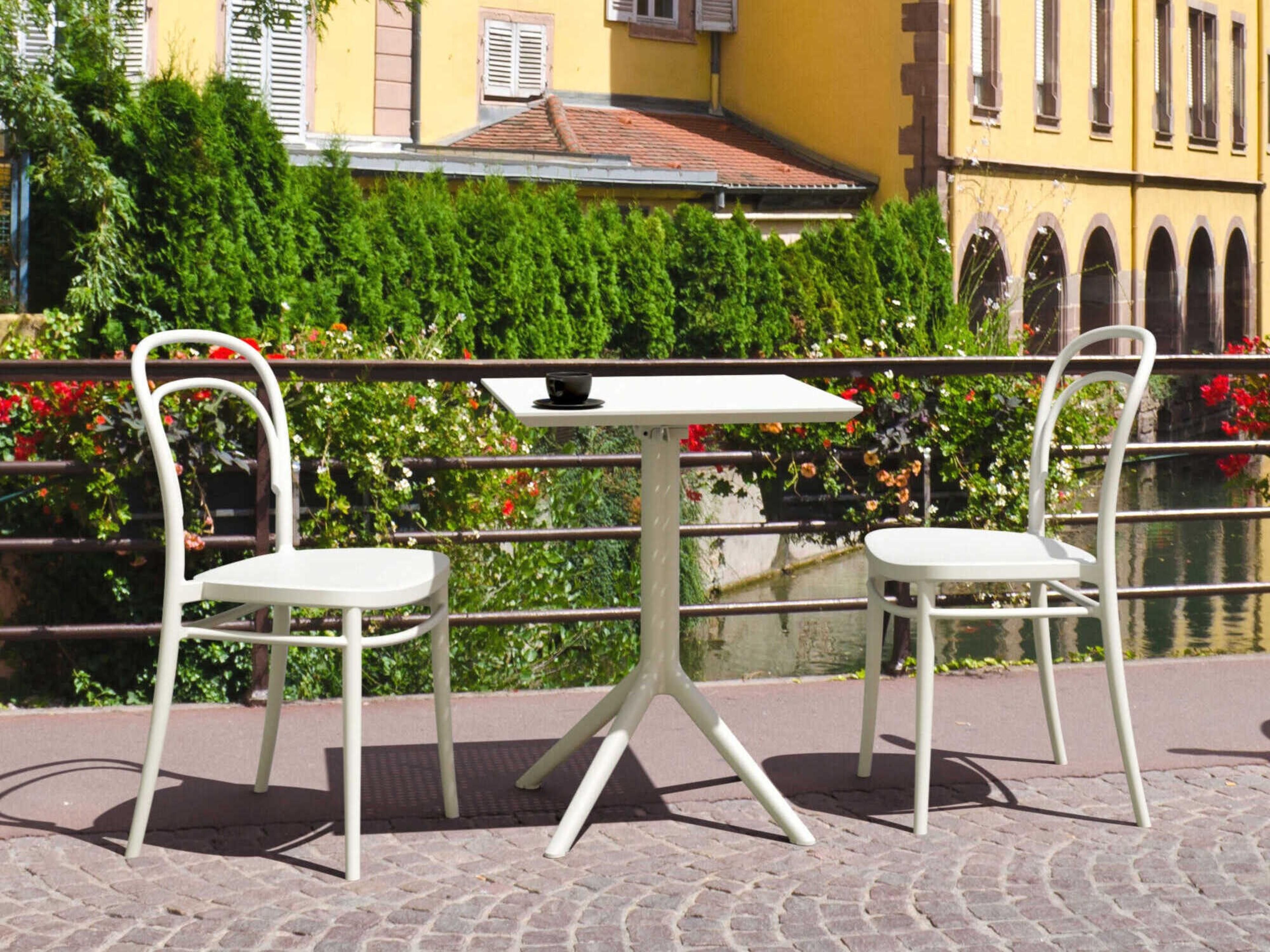 Marie White Resin Dining Set