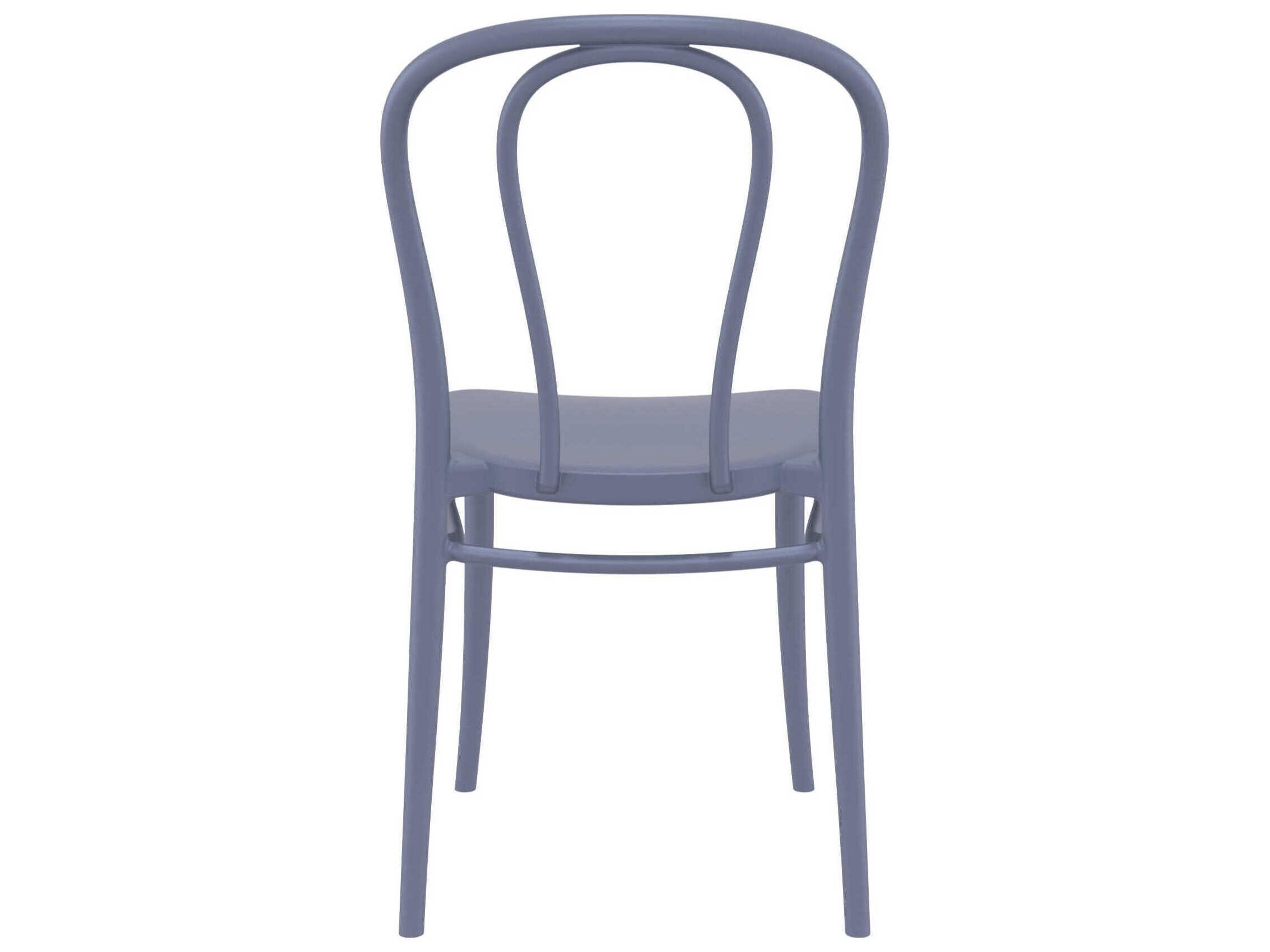Compamia Victor Dark Gray Resin Dining Chair