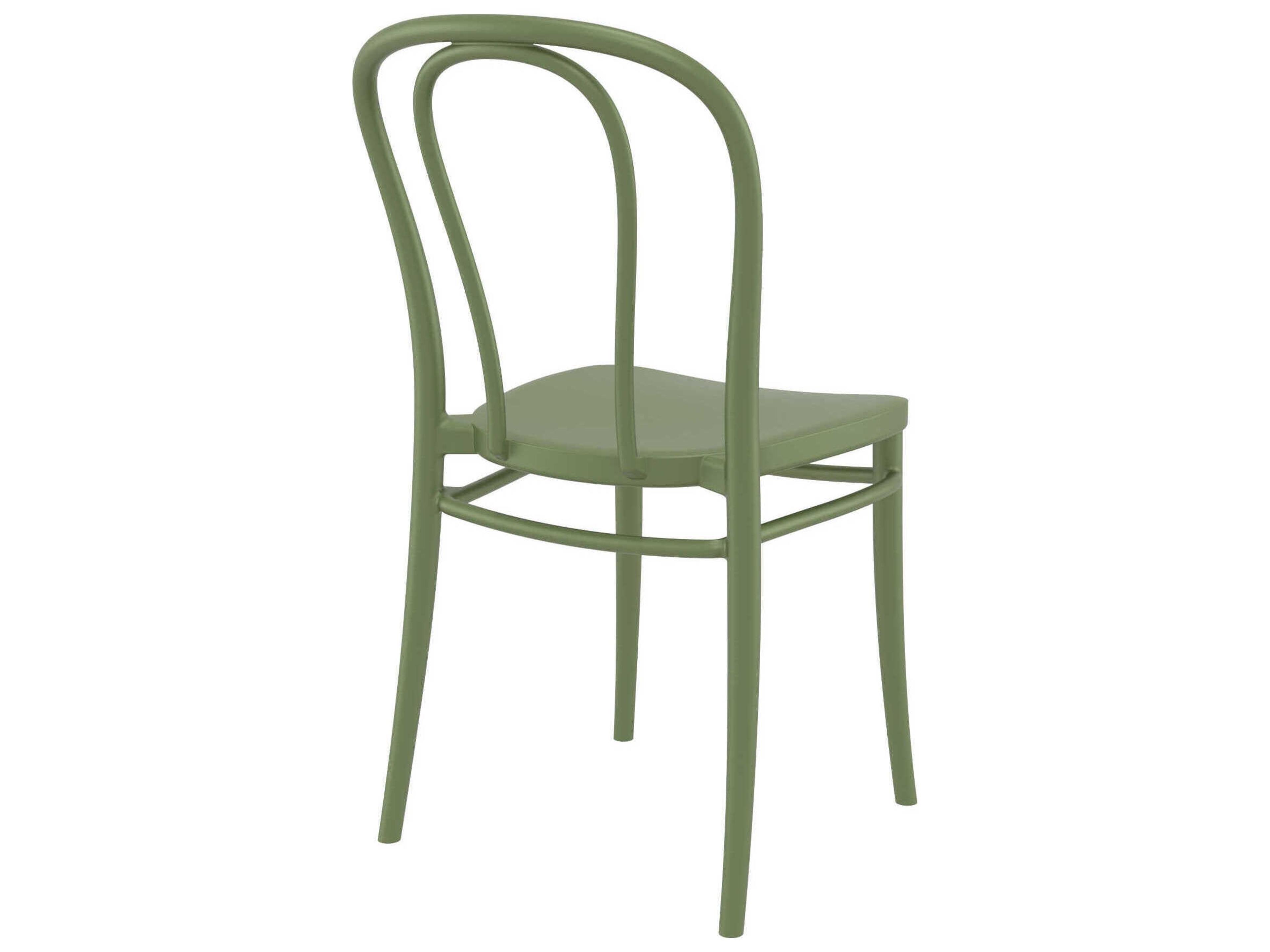 Compamia Victor Olive Green Resin Dining Chair