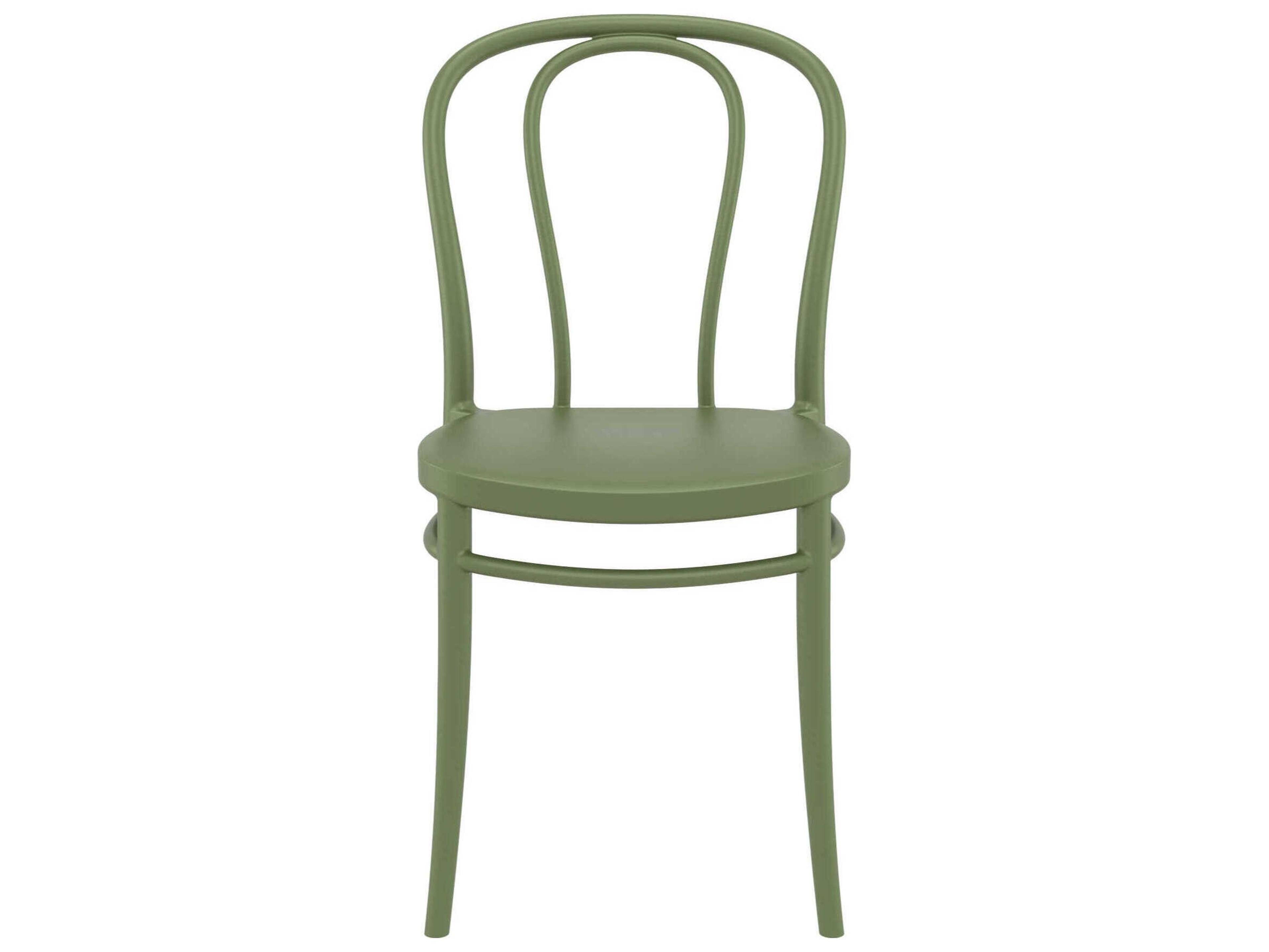Compamia Victor Olive Green Resin Dining Chair