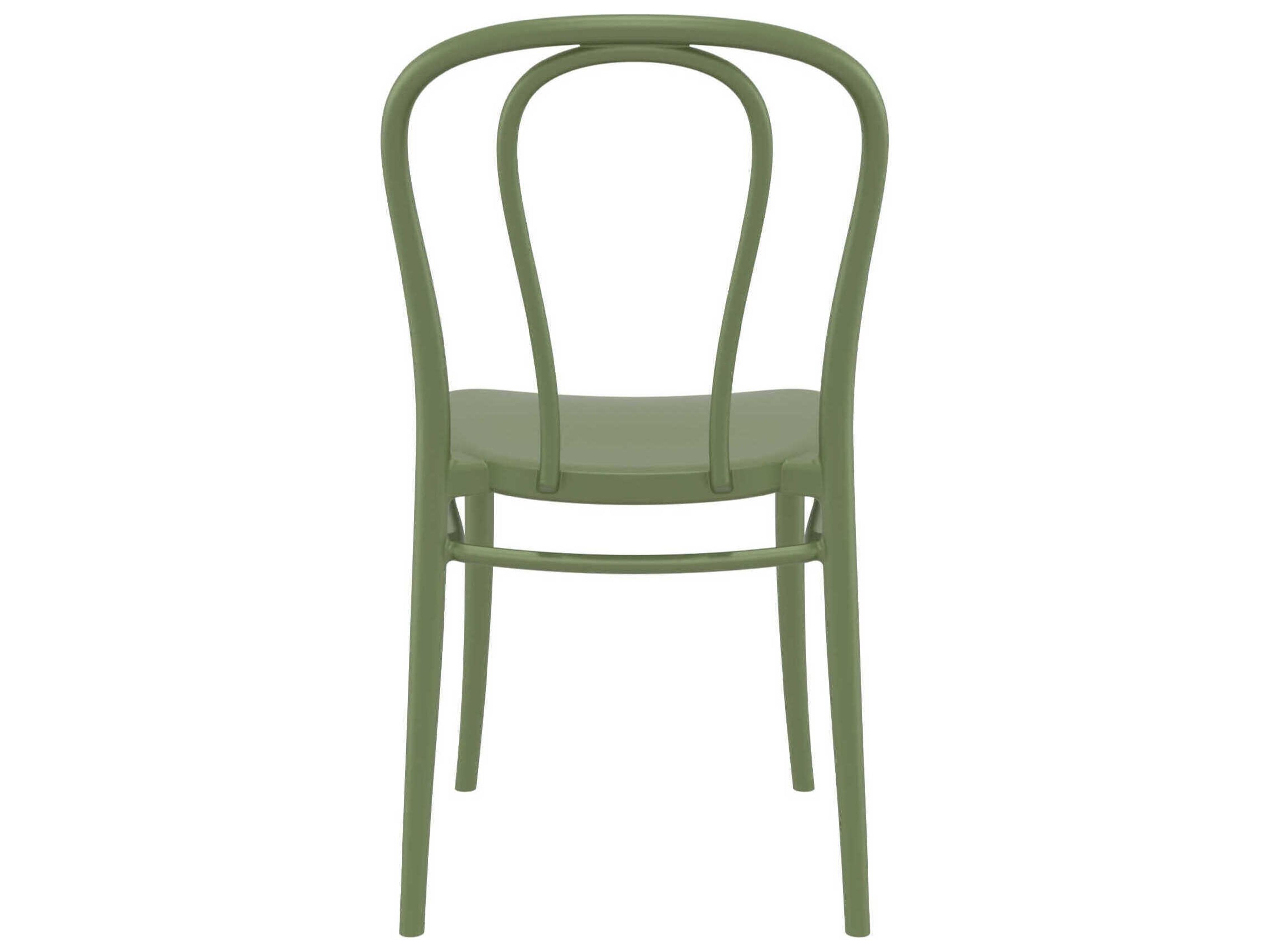 Compamia Victor Olive Green Resin Dining Chair