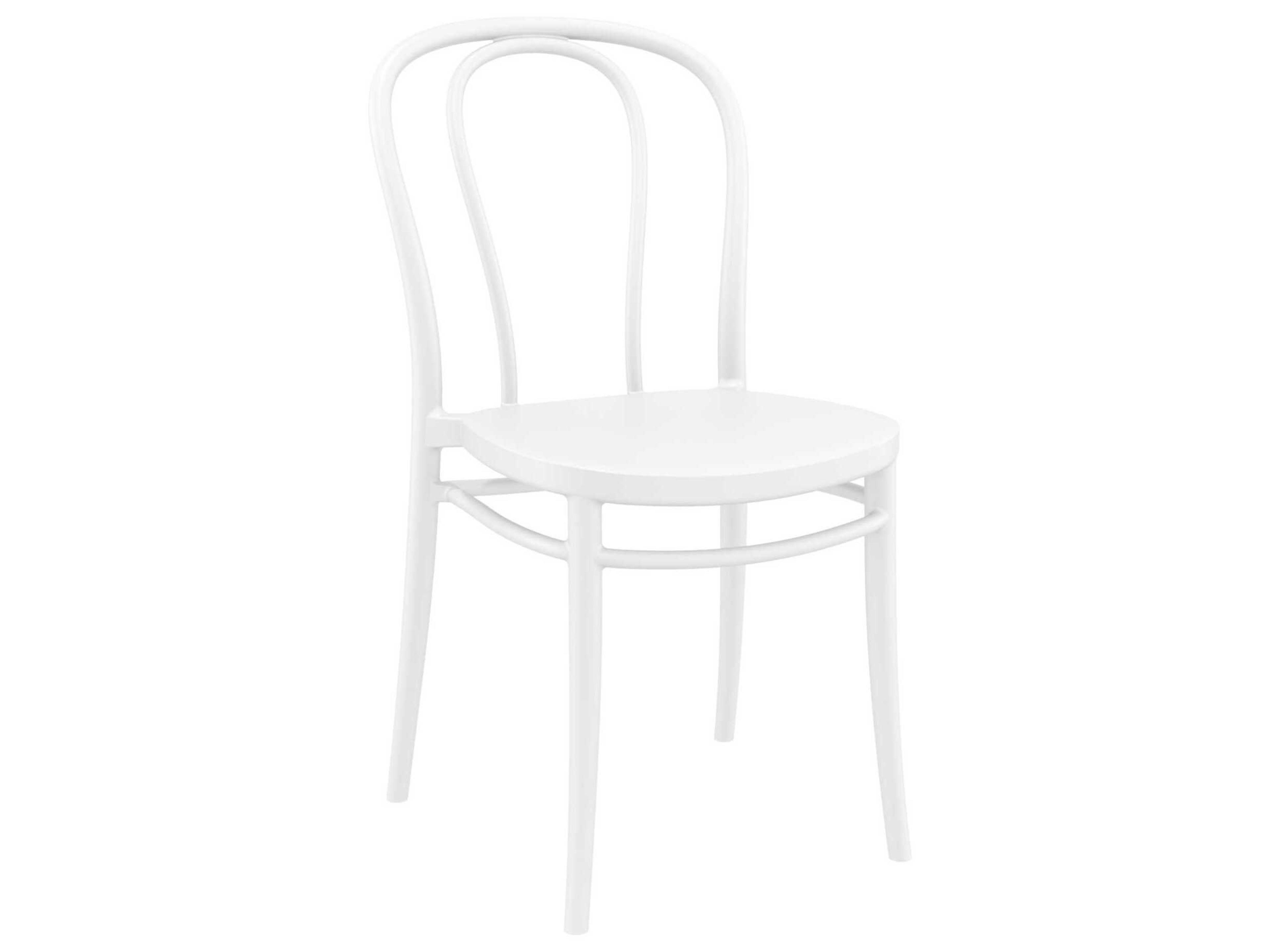 Victor White Resin Dining Chair