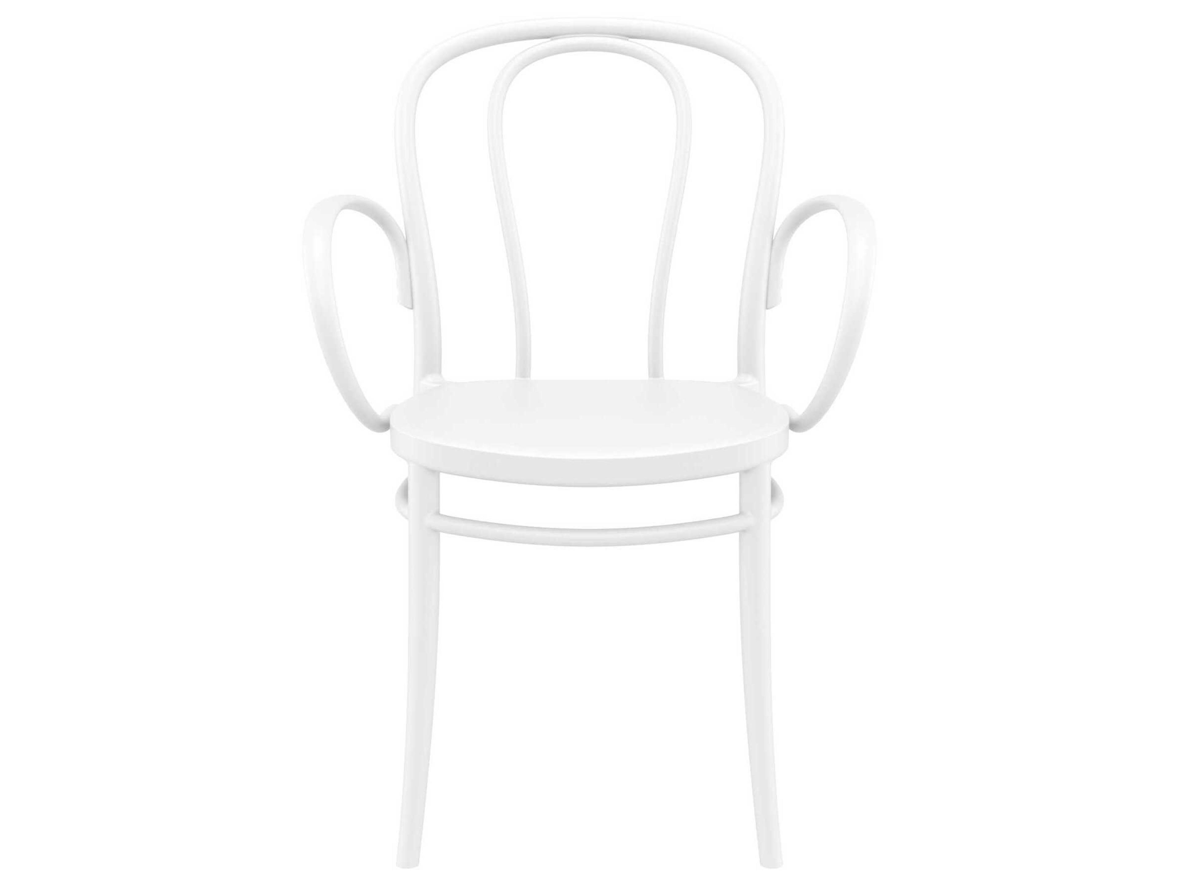 Compamia Victor White Resin Dining Chair