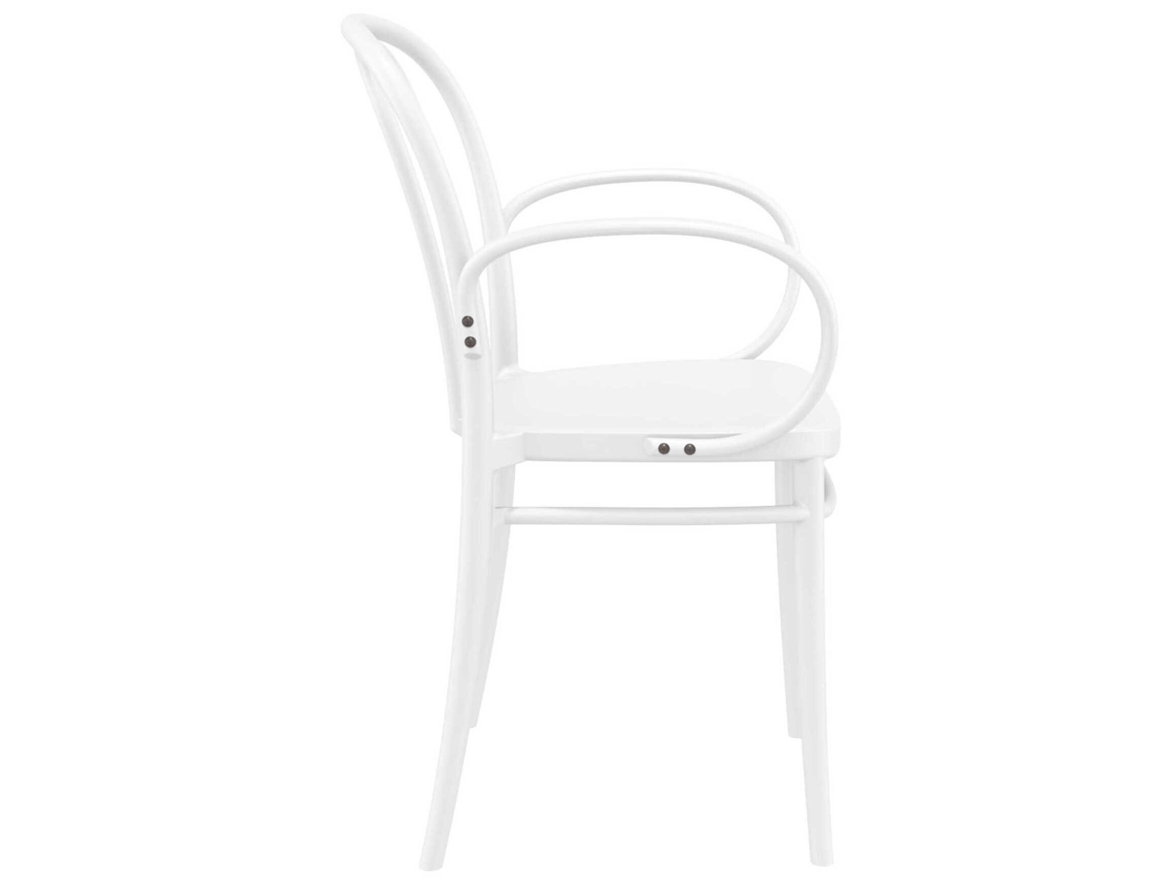 Compamia Victor White Resin Dining Chair