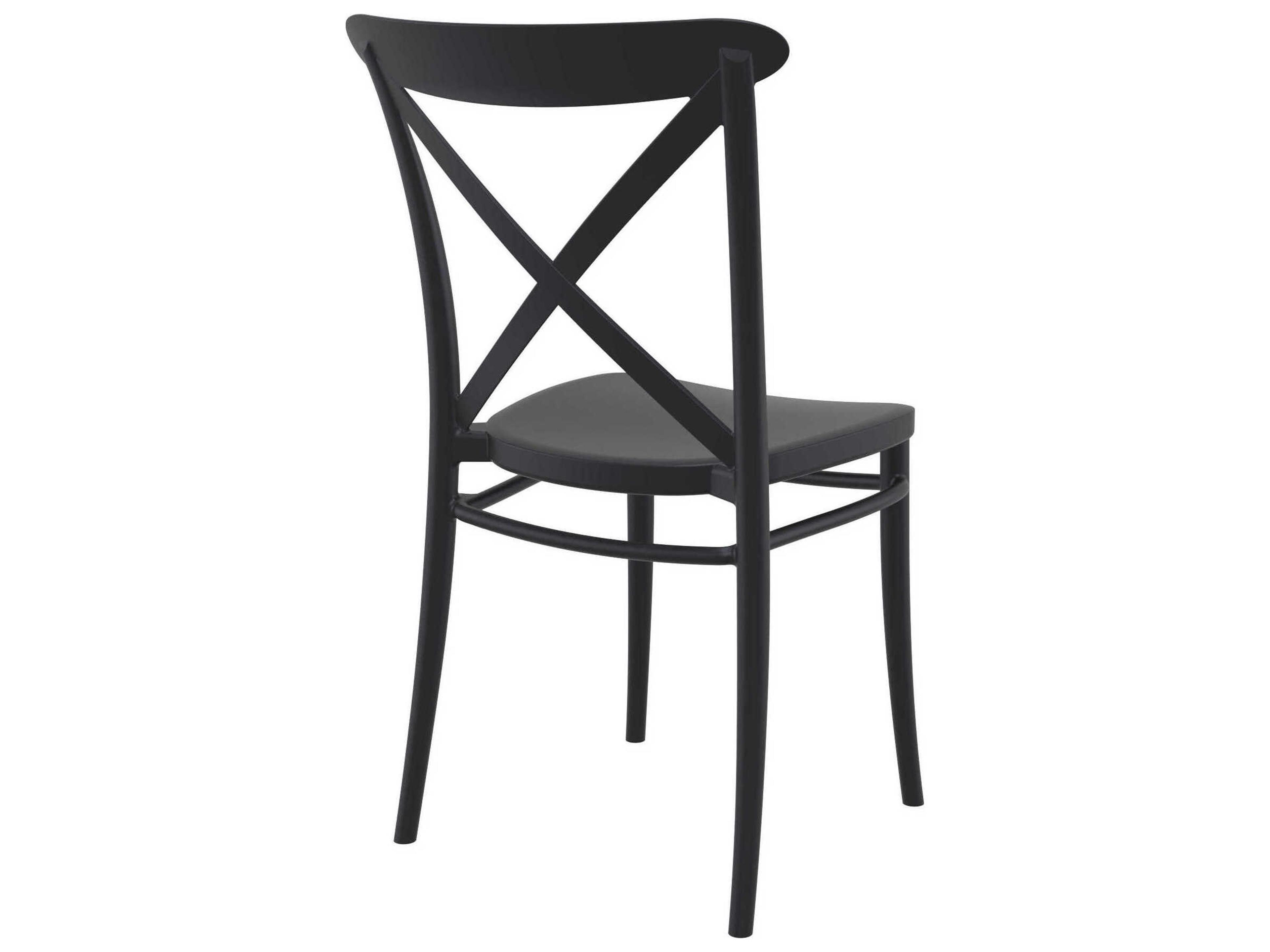 Compamia Cross Black Resin Dining Chair