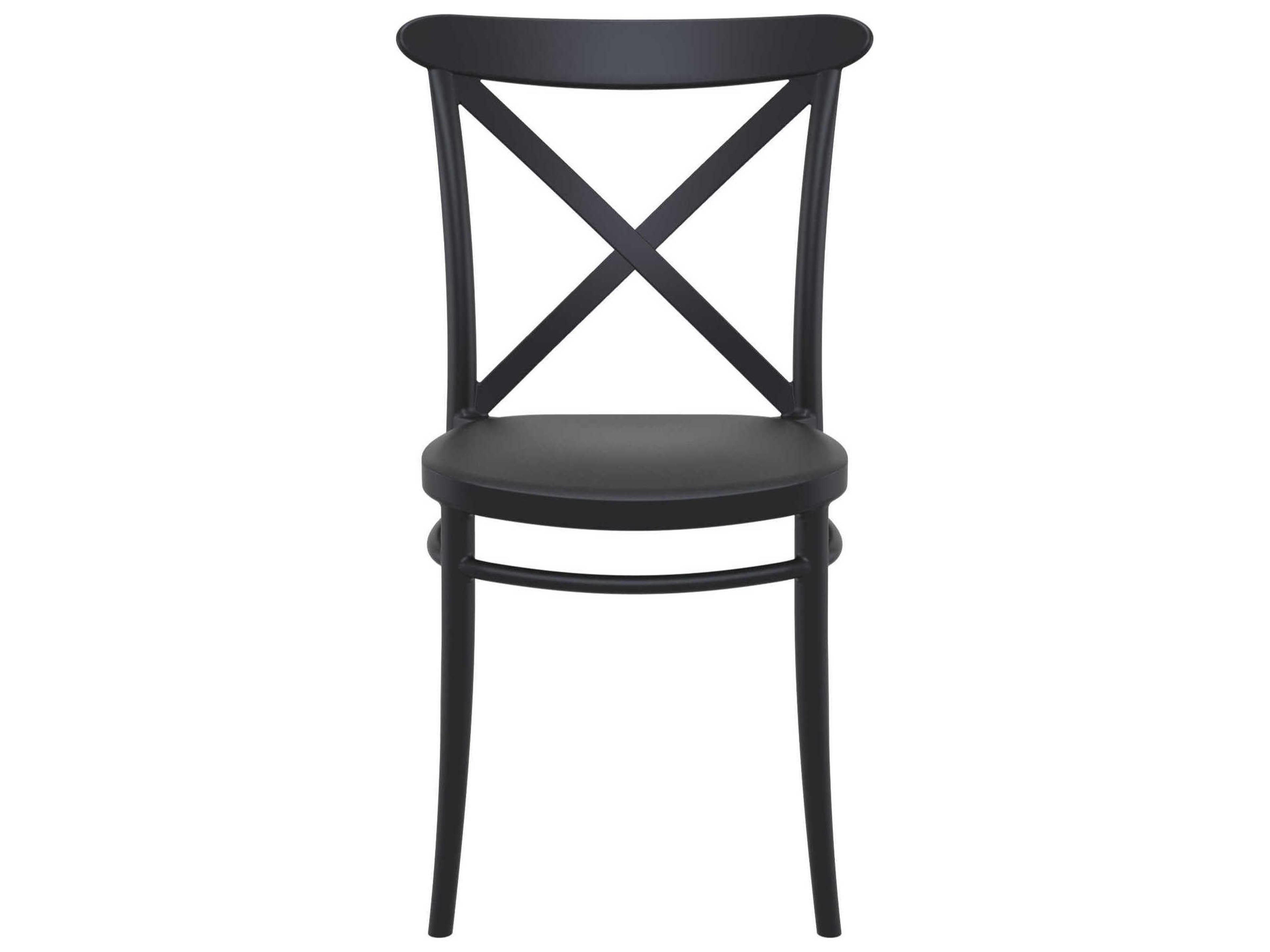 Compamia Cross Black Resin Dining Chair