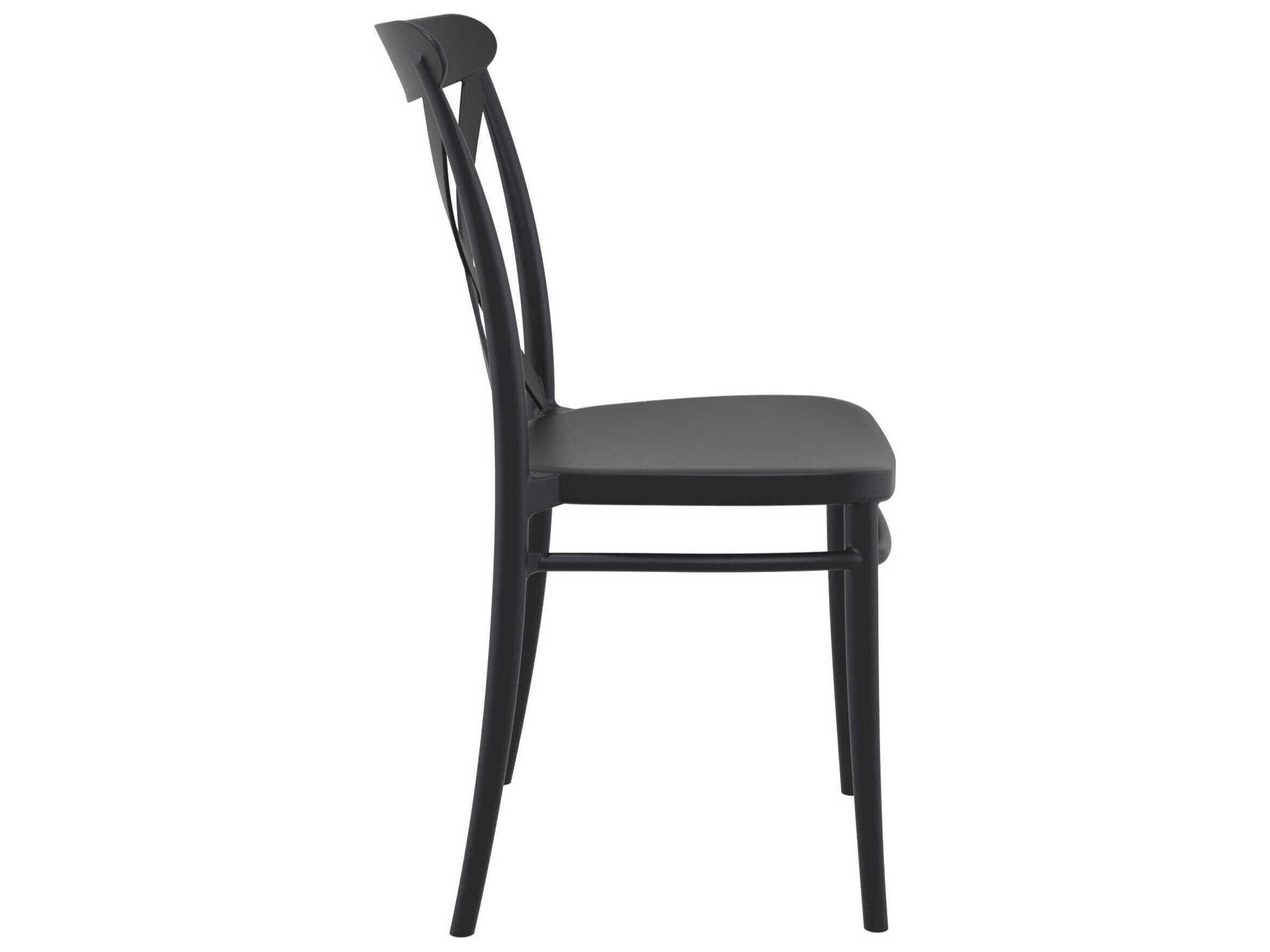 Compamia Cross Black Resin Dining Chair