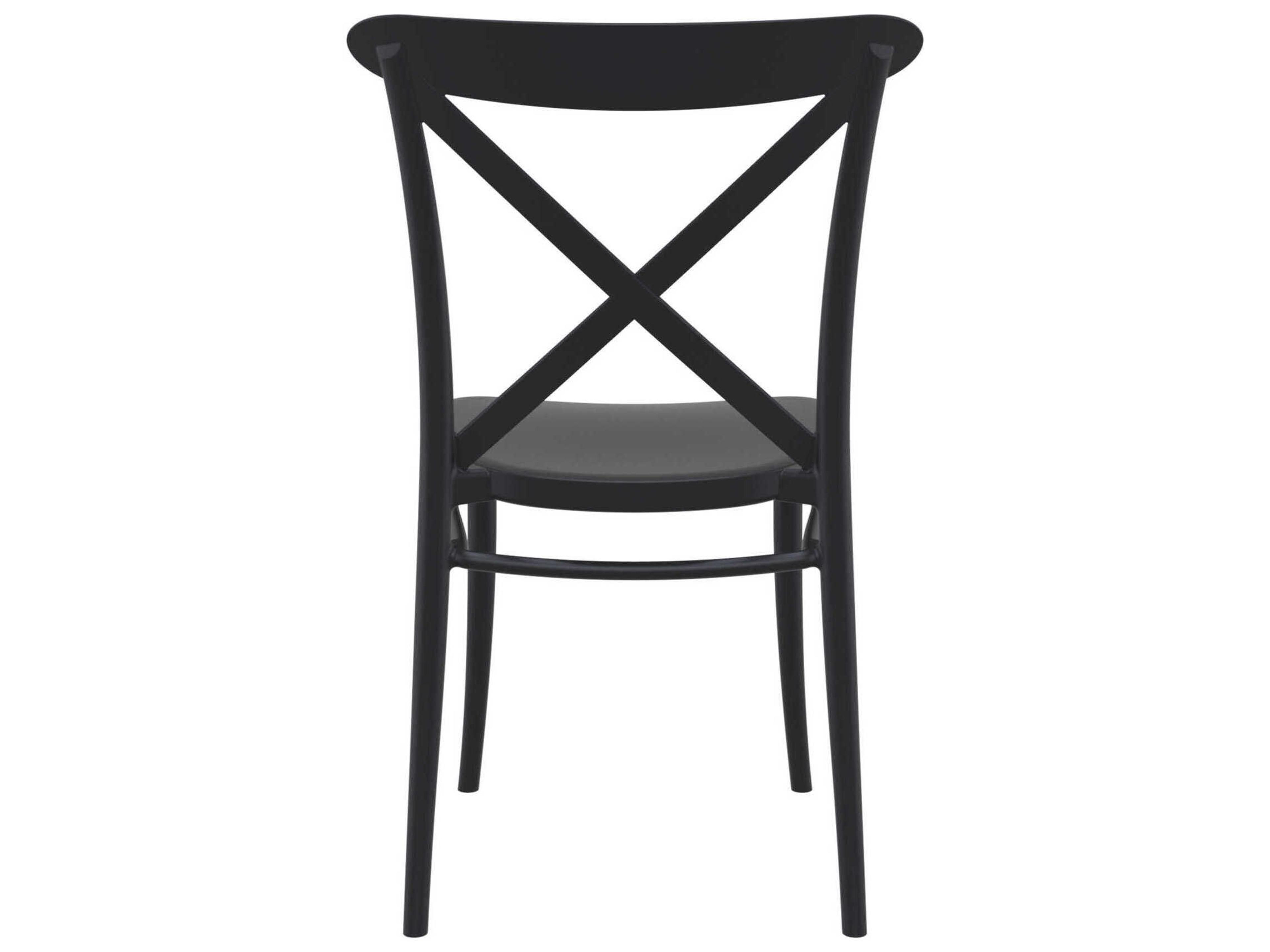 Compamia Cross Black Resin Dining Chair