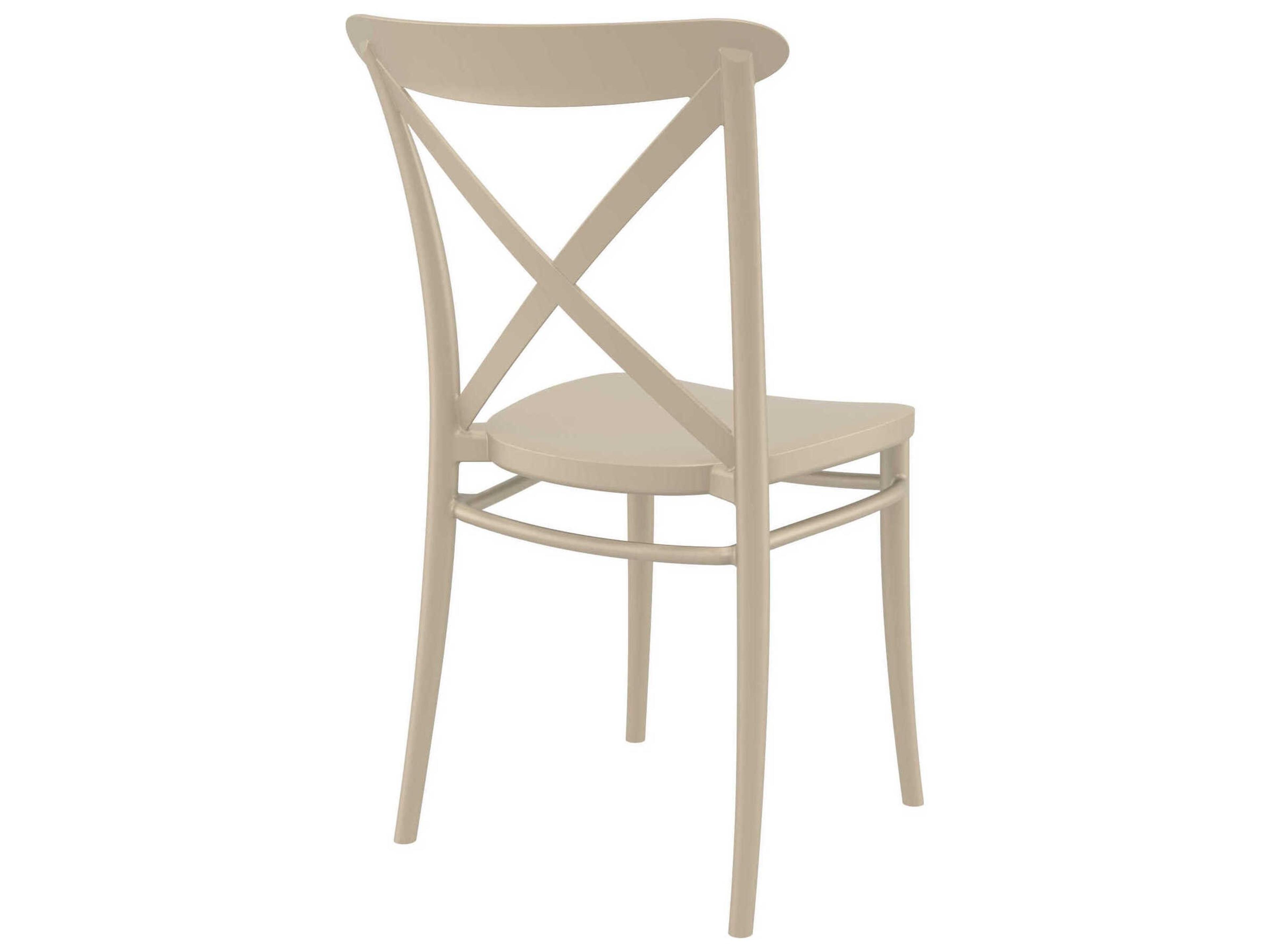 Compamia Cross Taupe Resin Dining Chair
