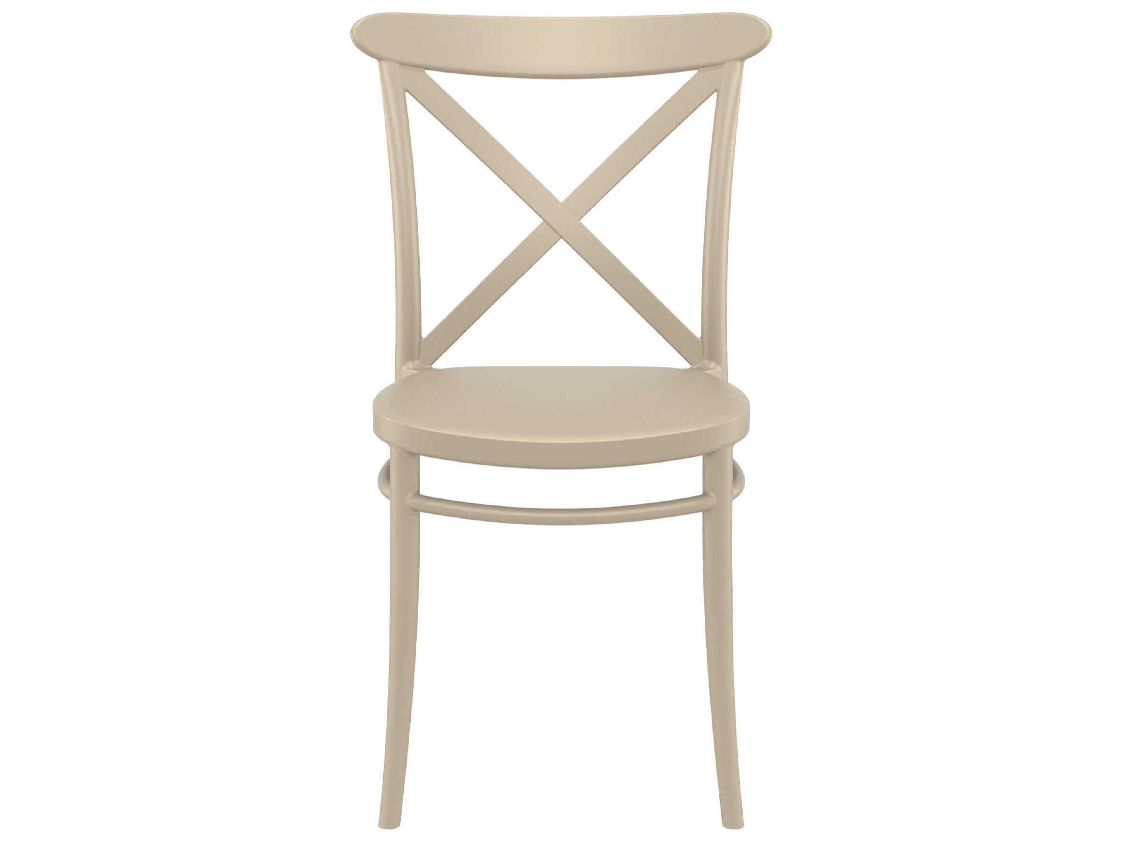 Compamia Cross Taupe Resin Dining Chair
